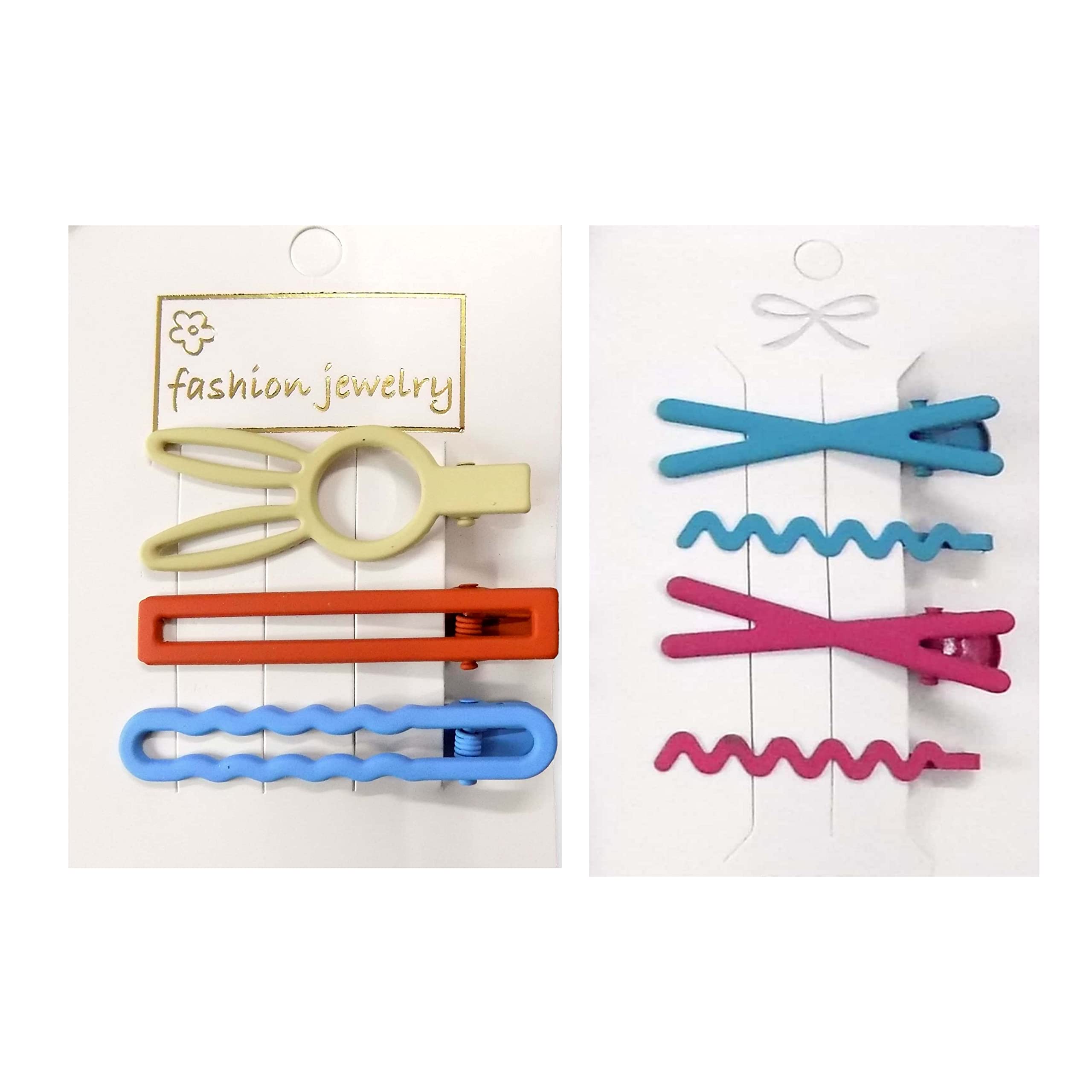 BELLO TOKO 8 Pack Women's Hair Clips Set - Multi-Design Metal Hairpins for Girls & Women | Hair Accessories for School, Work, Party & Everyday Use