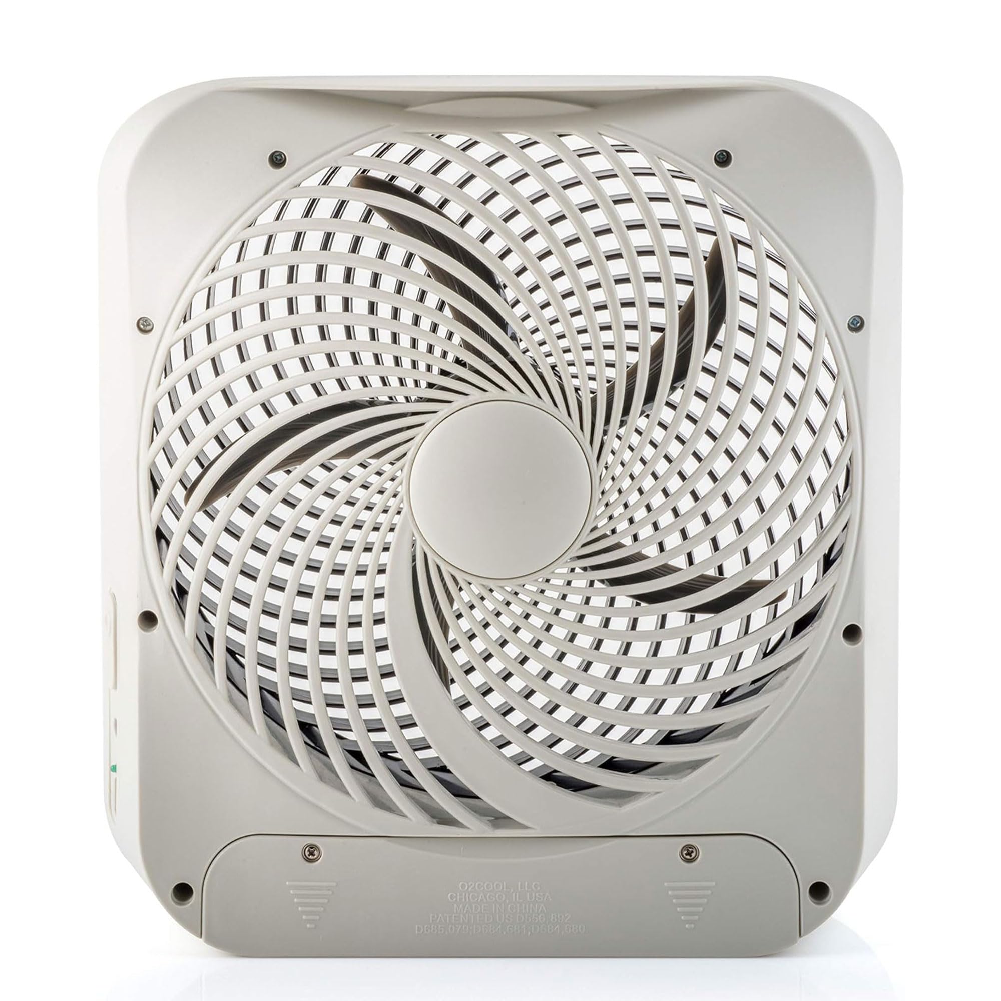 Treva 10-Inch Portable Desk Fan - Battery & AC Powered with 2 Speed Settings, Quiet Air Circulator for Home Office, Bedroom, Travel & Outdoor Use (Black)