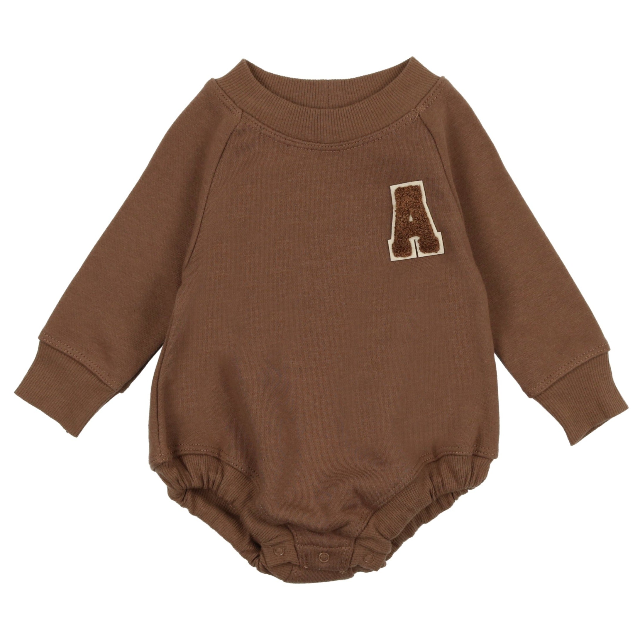 Lil Legs Camel Applique Sweatshirt Romper - Cute Baby Jumpsuit for Boys & Girls | Perfect for Playdates, Photoshoots & Everyday Wear