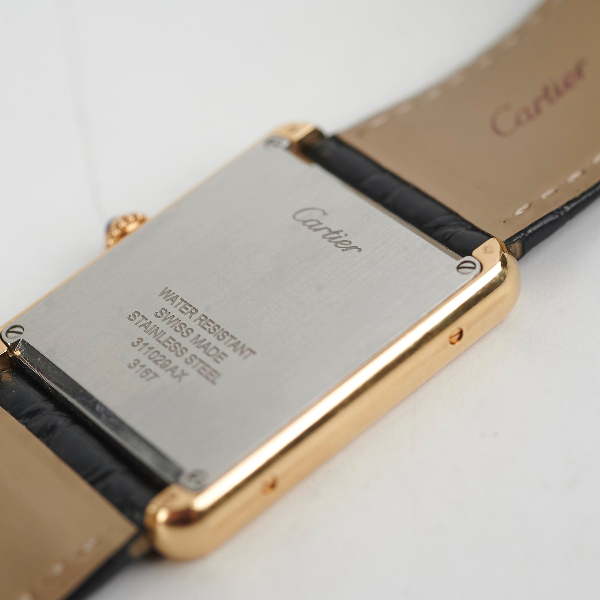 Cartier Large Model Tank Solo Watch - Luxury Stainless Steel Unisex Timepiece for Men & Women | Perfect for Business, Formal Events & Everyday Wear