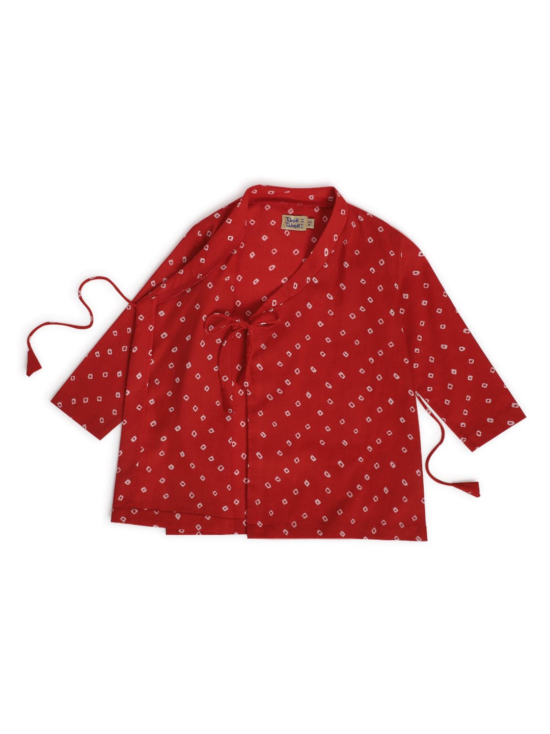 Boys Bandhani Kurta Pyjama Set - Traditional Indian Ethnic Wear for Festivals & Special Occasions | Red Cotton Outfit for Kids Birthday & Cultural Events