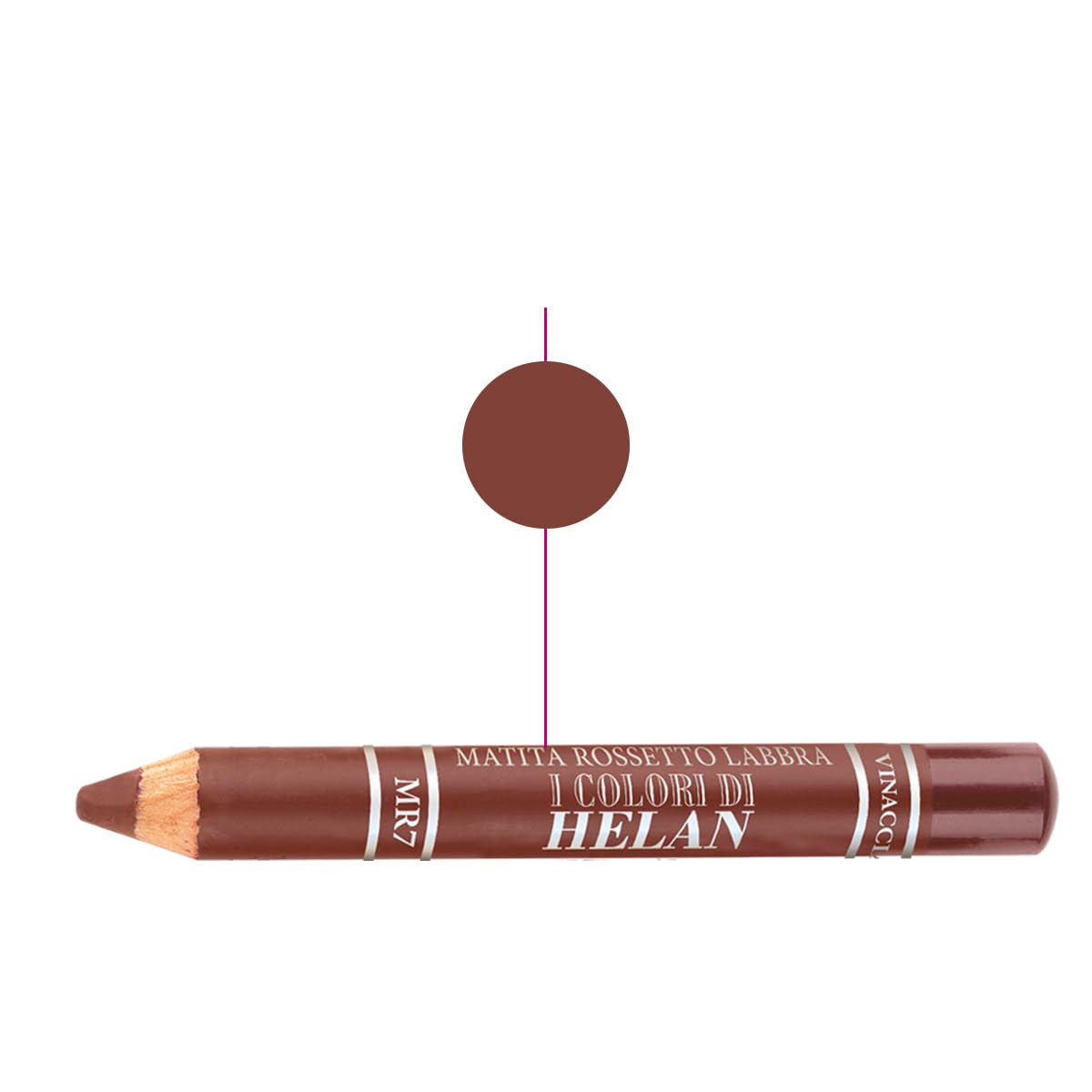 Helan I Colori di Helan Lipstick - Wine Red, Soft, Hydrating, Long-Lasting, Intense Color with Nourishing Waxes & Creamy Texture for Natural Look - Perfect for Everyday Wear, Date Night & Special Occasions