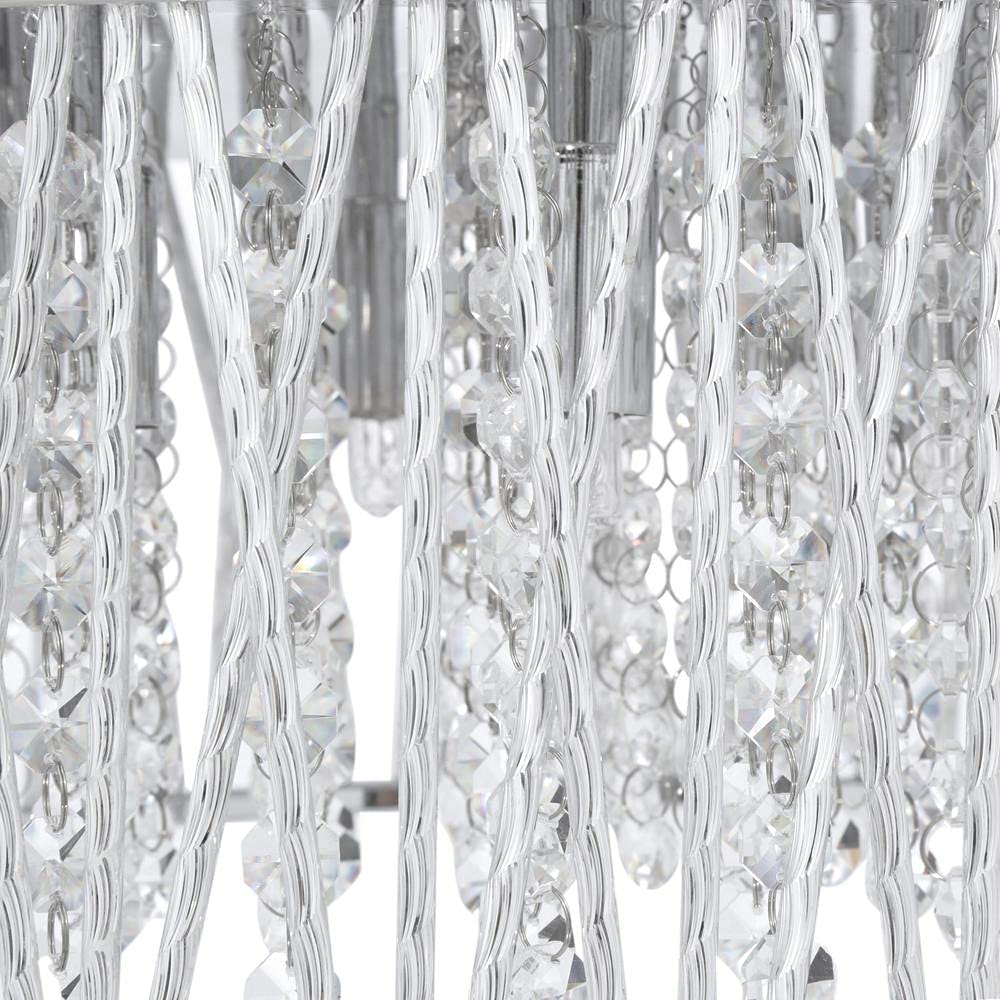 6-Light Modern Pendant Lighting Fixture - Adjustable Hanging Chandelier for Kitchen Island, Dining Room & Living Room Decor