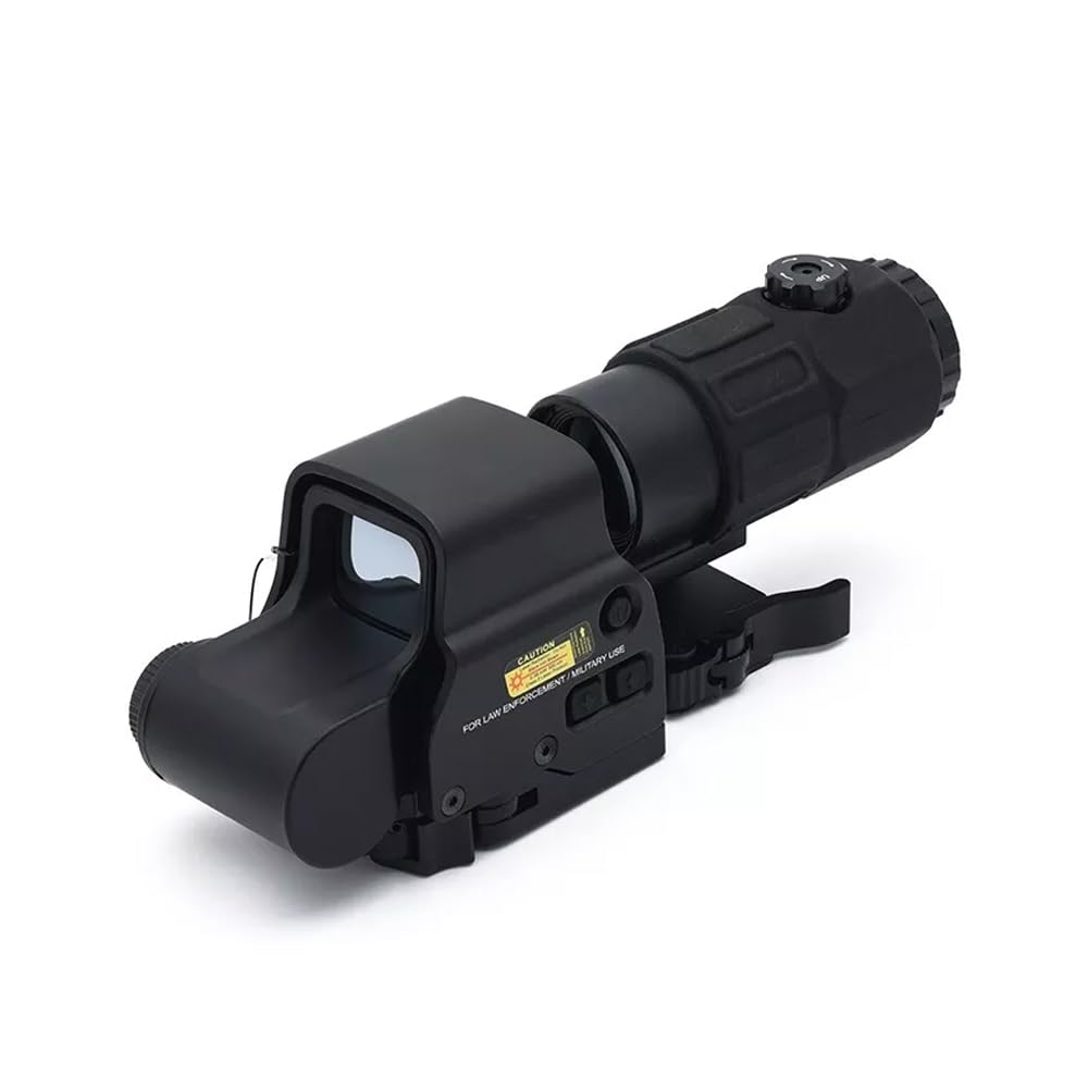 558+G45 Sight Combo - Red/Green Dot Reflex Sight with 5X Magnifier | Holographic Hybrid Scope for 20mm Rail Mount | Quick Release Rollover Multiplier | Perfect for Tactical Shooting, Hunting & Airsoft