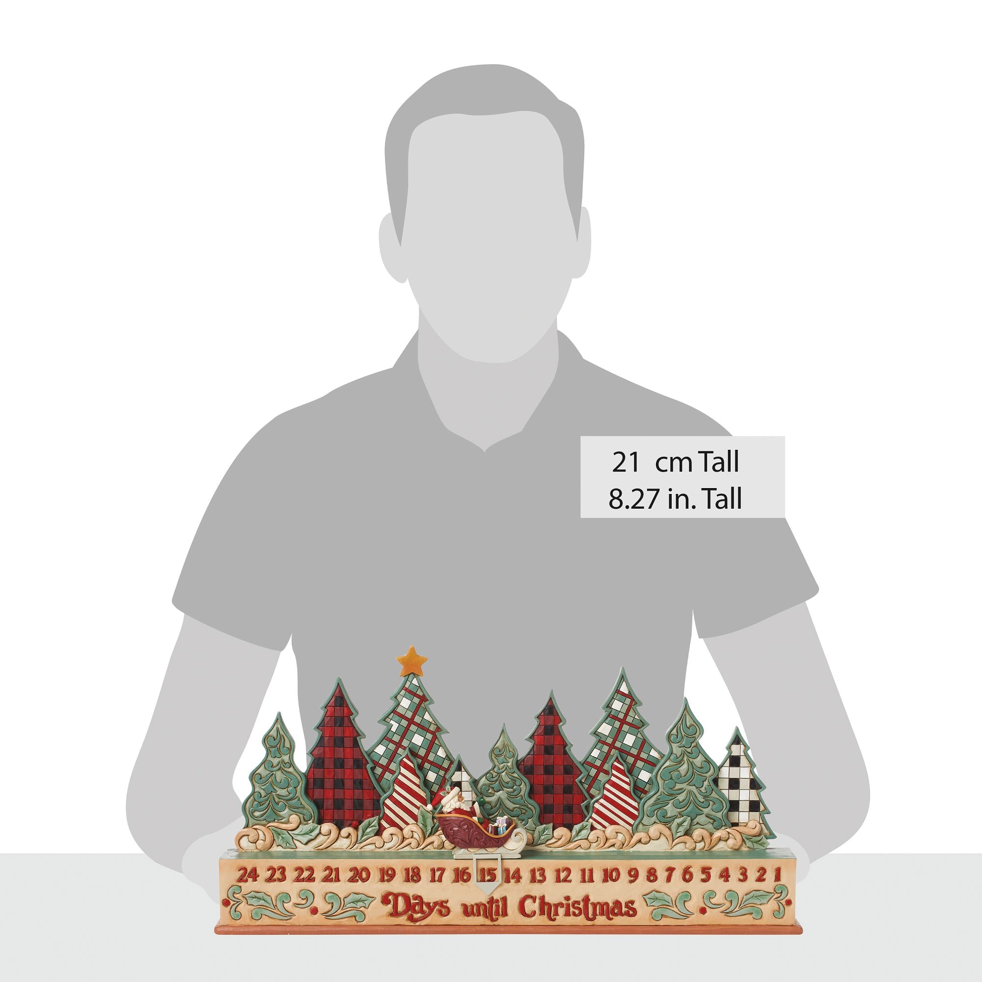 Highland Glen Christmas Countdown Calendar - 24-Day Advent Calendar for Kids & Adults - Perfect for Holiday Decor & Gift Giving