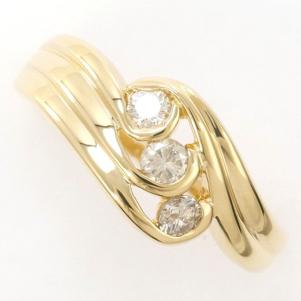 18K Yellow Gold Diamond Ring for Women - Elegant Solitaire Engagement & Wedding Band - Perfect for Proposals, Anniversaries, and Special Occasions