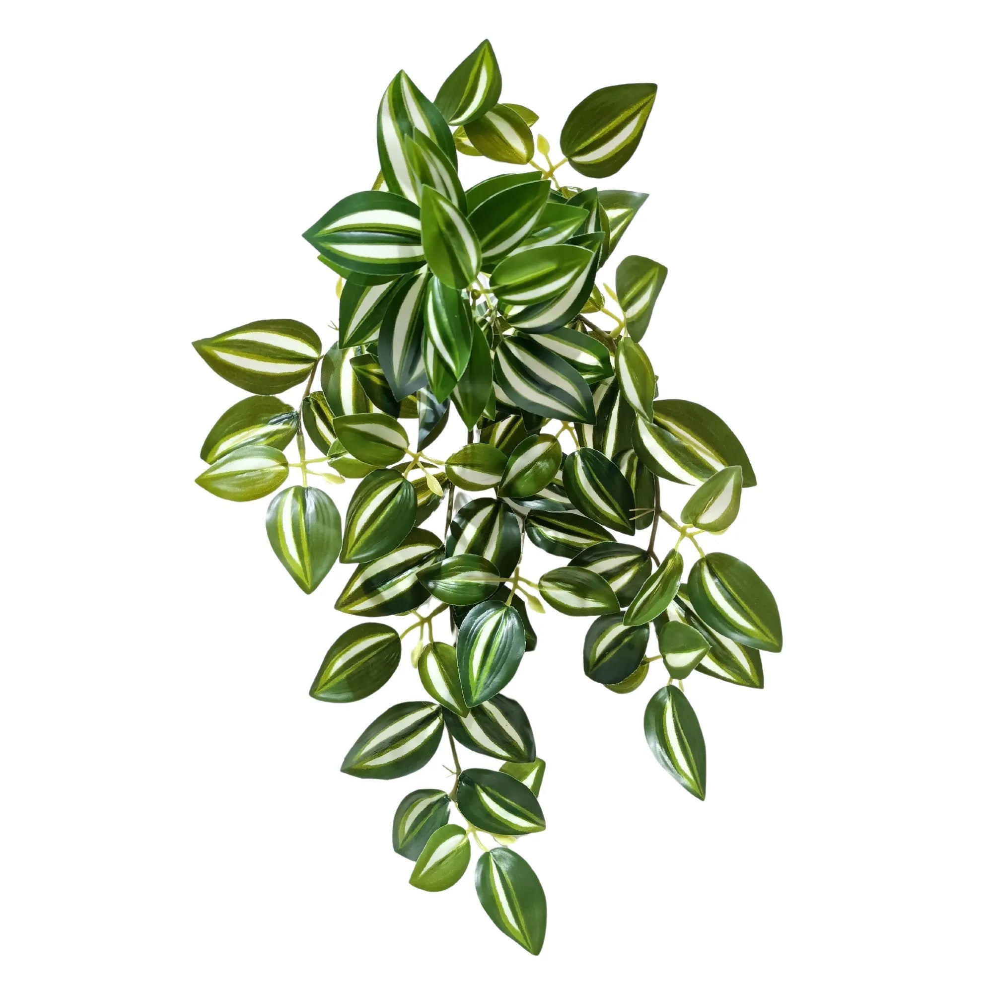 42cm Artificial Hanging Tradescantia Zebrina Plant - Lifelike Fake Draping Wandering Jew Vine for Home Office Decor, Wedding Centerpieces & Shelf Styling