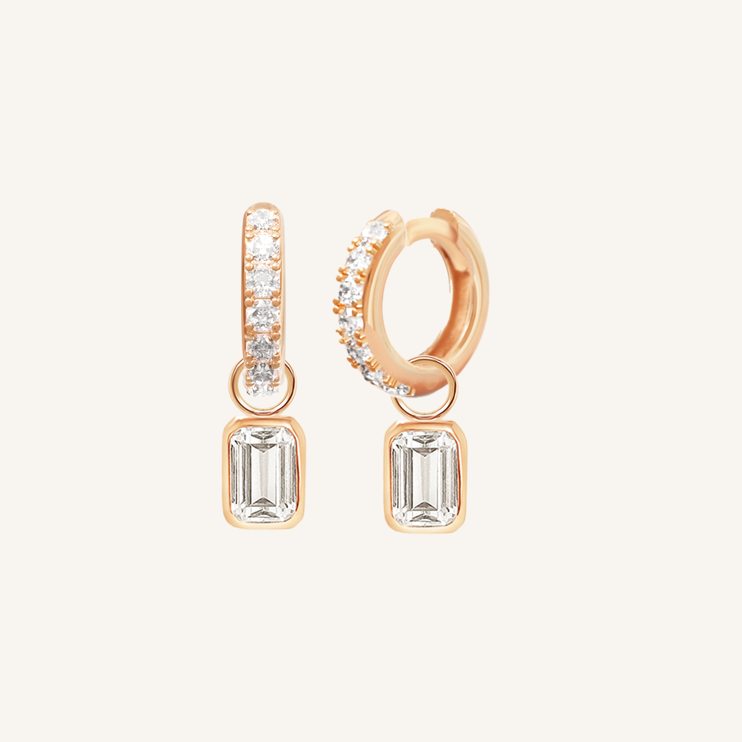 Radiant Crystal Hoop Earrings for Women - Sparkling Cubic Zirconia Studs | Perfect for Parties, Weddings & Everyday Elegance