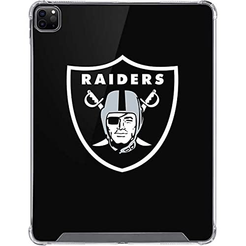Skinit Clear Protective Case for iPad Pro 12.9 Inch (2021) - Officially Licensed NFL Las Vegas Raiders Large Logo Design - Perfect for Gaming, Work & Travel