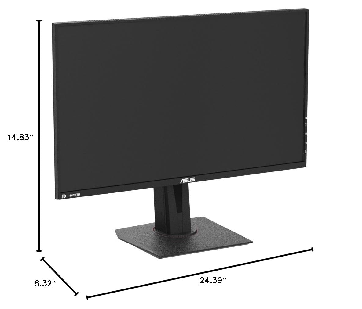 ASUS TUF Gaming VG279QM 27-inch HDR Gaming Monitor - Full HD 1080p (1920x1080), 280Hz Refresh Rate, 1ms Response Time, Fast IPS, G-SYNC Compatible, ELMB Sync, DisplayHDR 400 - Perfect for Competitive Esports, FPS Gaming & Immersive Entertainment (Black)