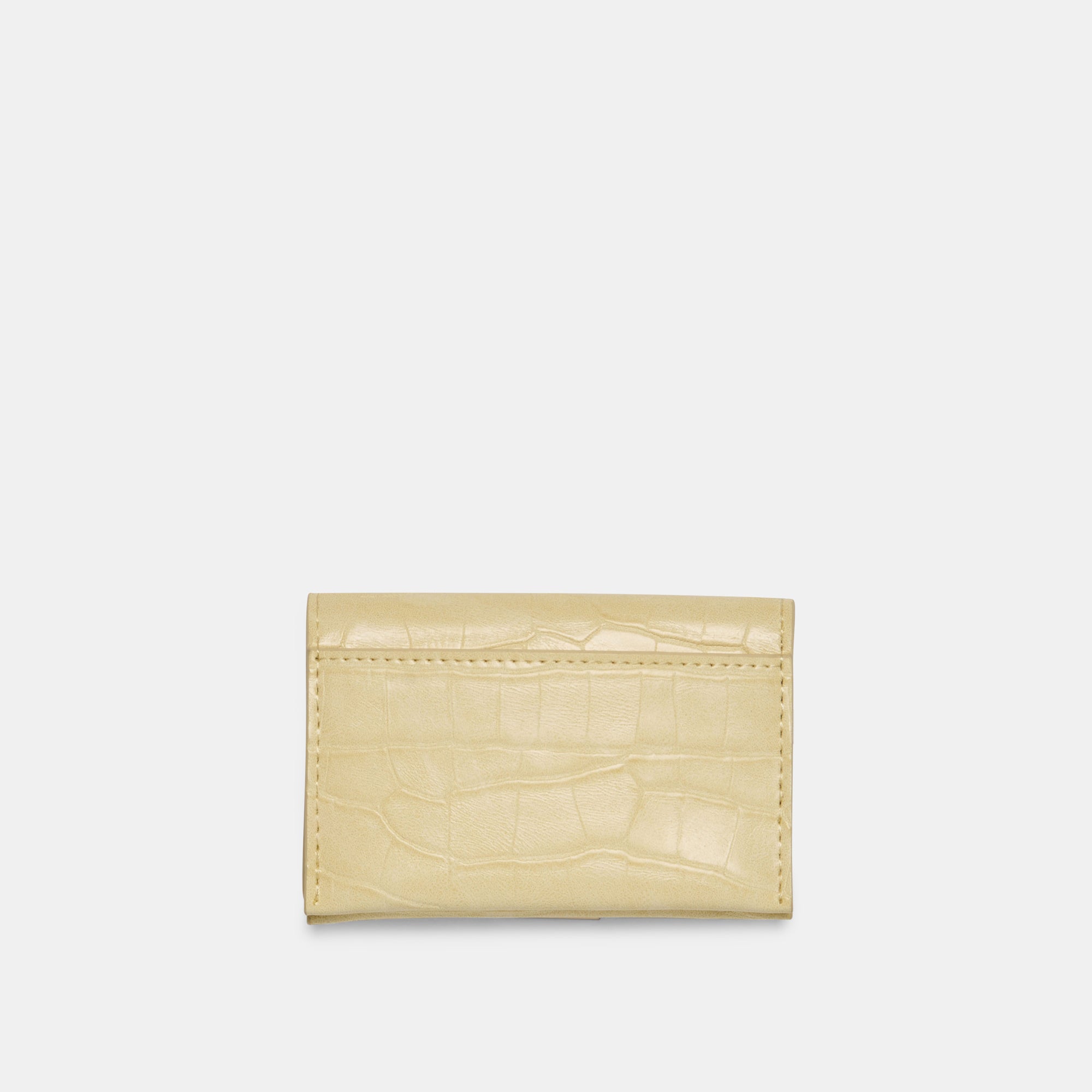 Mini Me Wallet - Butter Yellow Crocodile Embossed Stella Design - Perfect for Kids & Teens as a Stylish Gift or Everyday Use