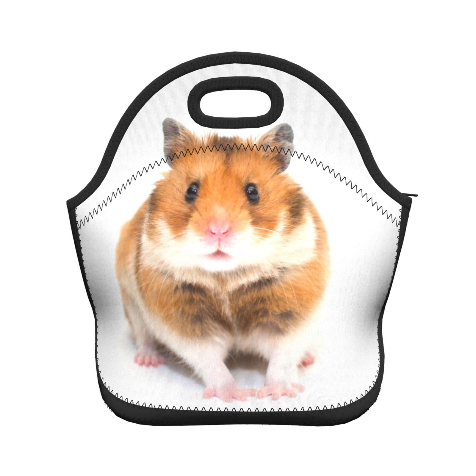 Insulated Hamster Lunch Bag Tote for Women & Men - Leakproof Reusable Lunch Box Container for Work, School, Picnics & Outdoor Activities