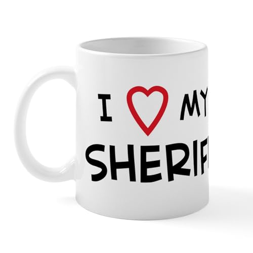 White - I Love Sheriff Mug