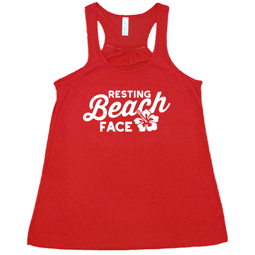 Resting Beach Face Shirt - Funny Vacation T-Shirt for Women & Men - Perfect for Beach Trips, Summer Holidays & Relaxing Getaways