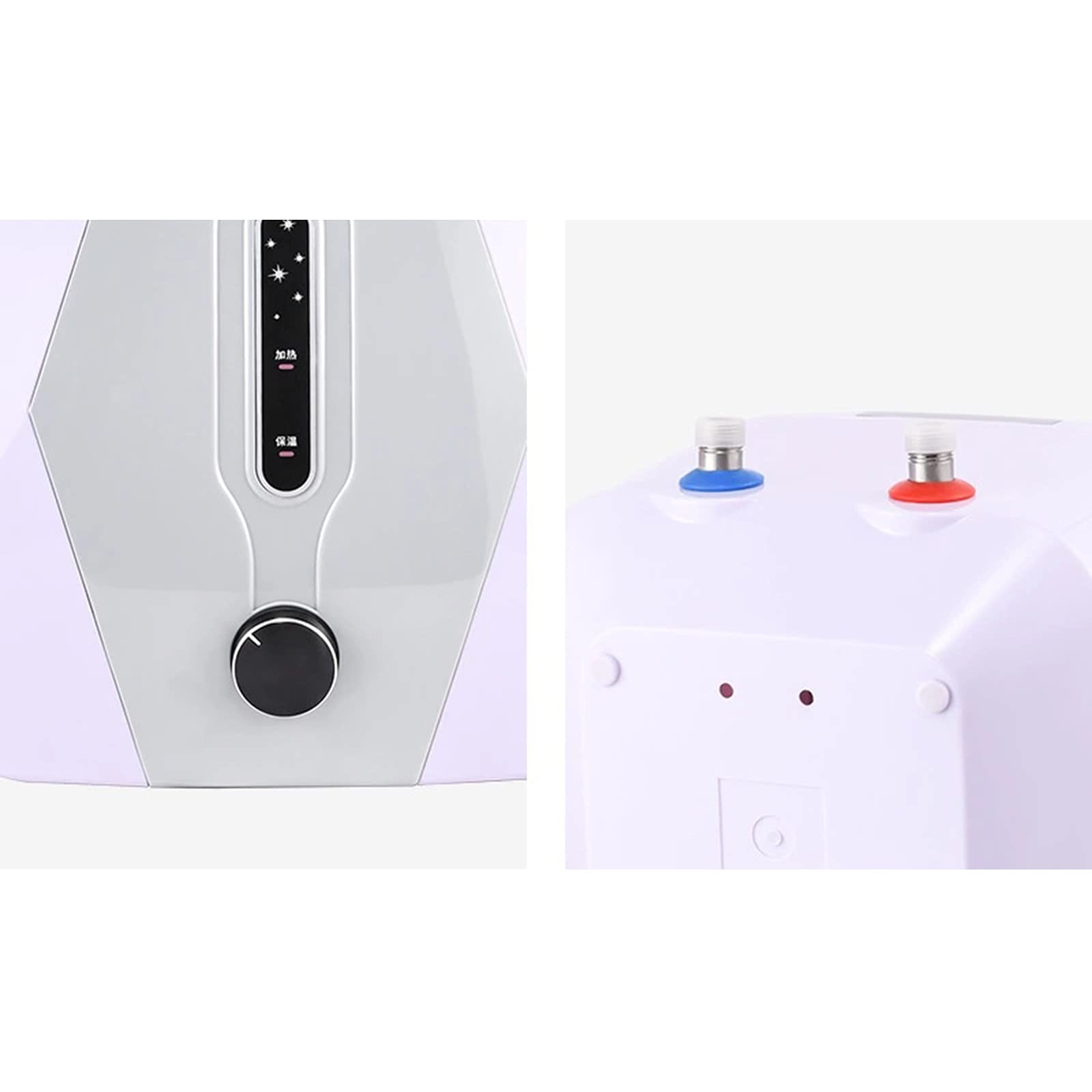 8L Electric Mini-Tank Water Heater 110V 1500W, Instant Hot Water Dispenser for Kitchen Sink, IPX4 Waterproof, White - Perfect for Hand Washing, Dish Cleaning & Small Household Hot Water Needs