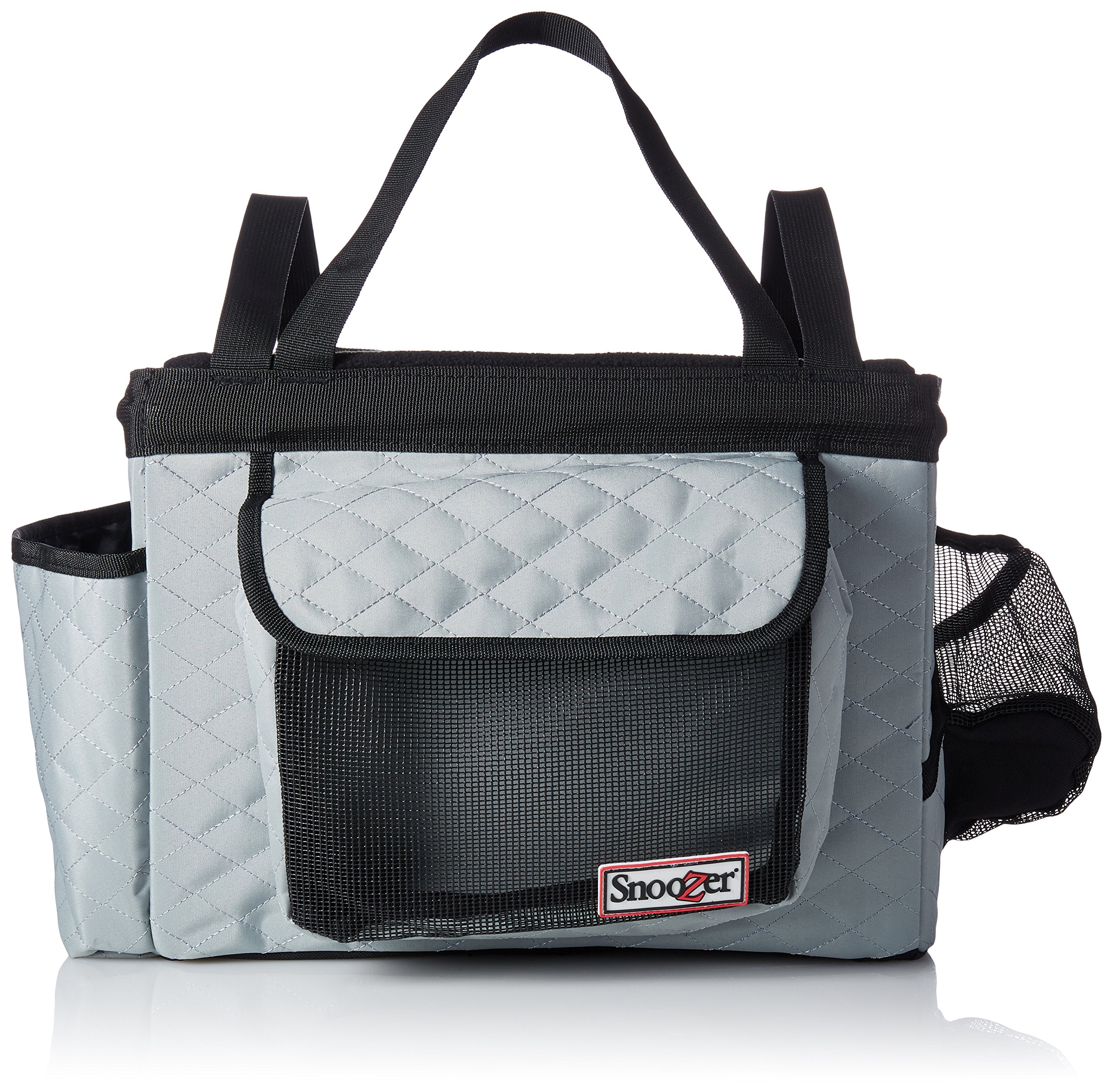 Best Snoozer Buddy Bike Basket for Pets - Grey & Black - Perfect for Cycling, Dog Walking & Outdoor Adventures