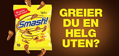 Nidar Smash Original Norwegian Milk Chocolate Candies - 100g Bag - Delicious Crunchy Snack for Parties, Gifts & Movie Nights