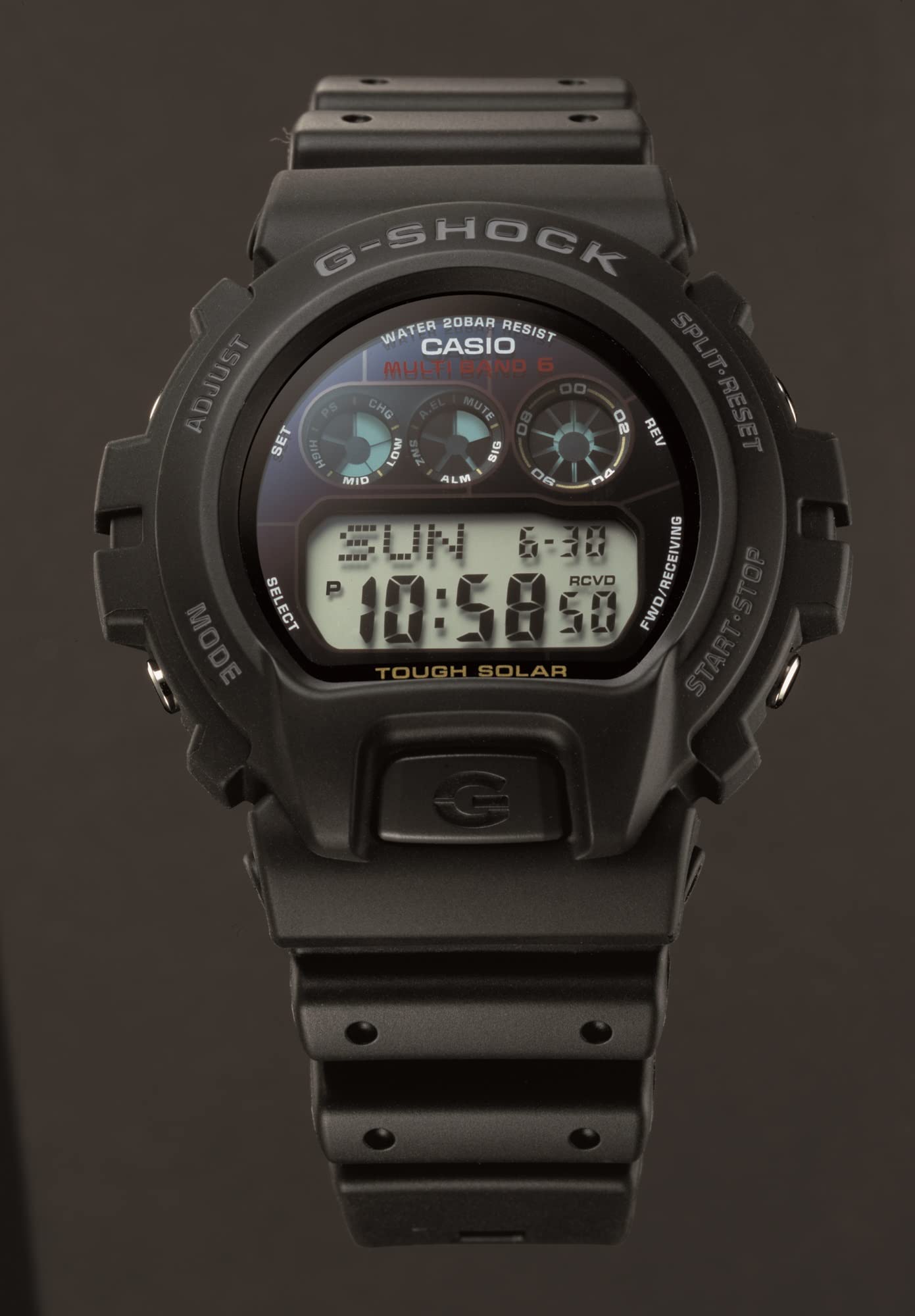 Casio G-Shock GW6900-1 Men's Solar-Powered Digital Sport Watch - Shock Resistant, Waterproof & Durable for Outdoor Activities, Hiking, Running and Workouts
