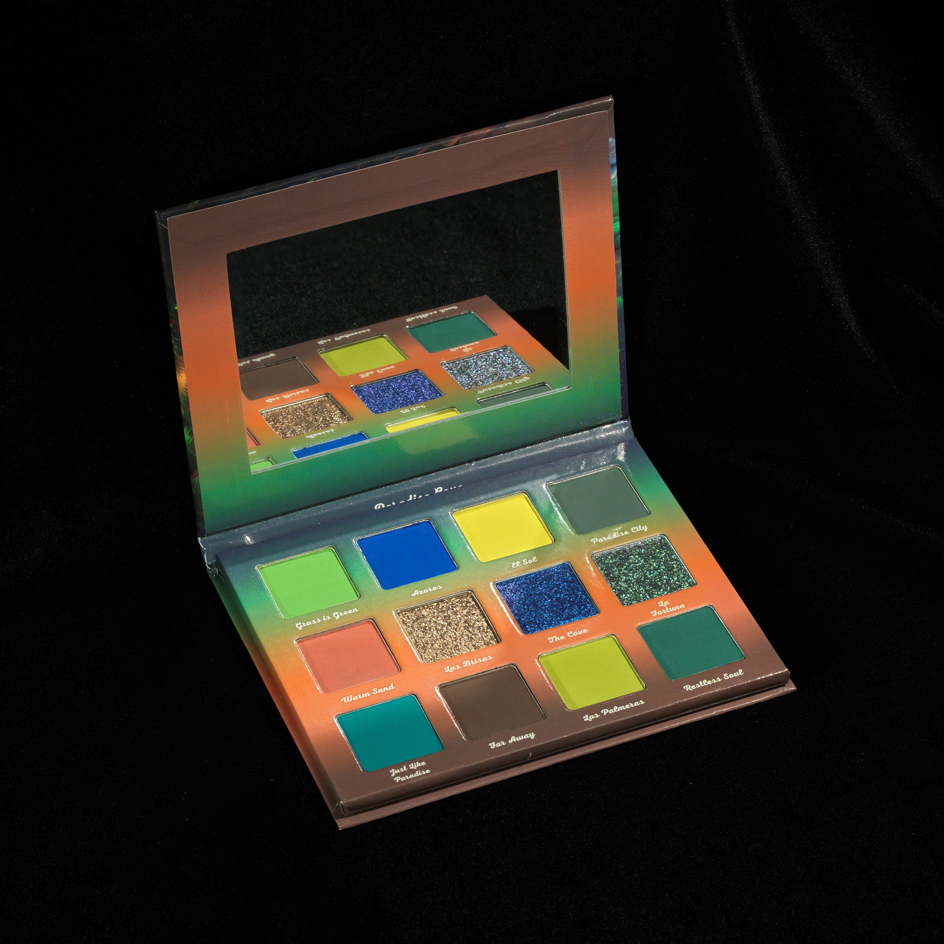 Paradise Cove Eyeshadow Palette - 18 Highly Pigmented Matte & Shimmer Shades for Day & Night Makeup Looks | Perfect for Parties, Weddings & Special Occasions