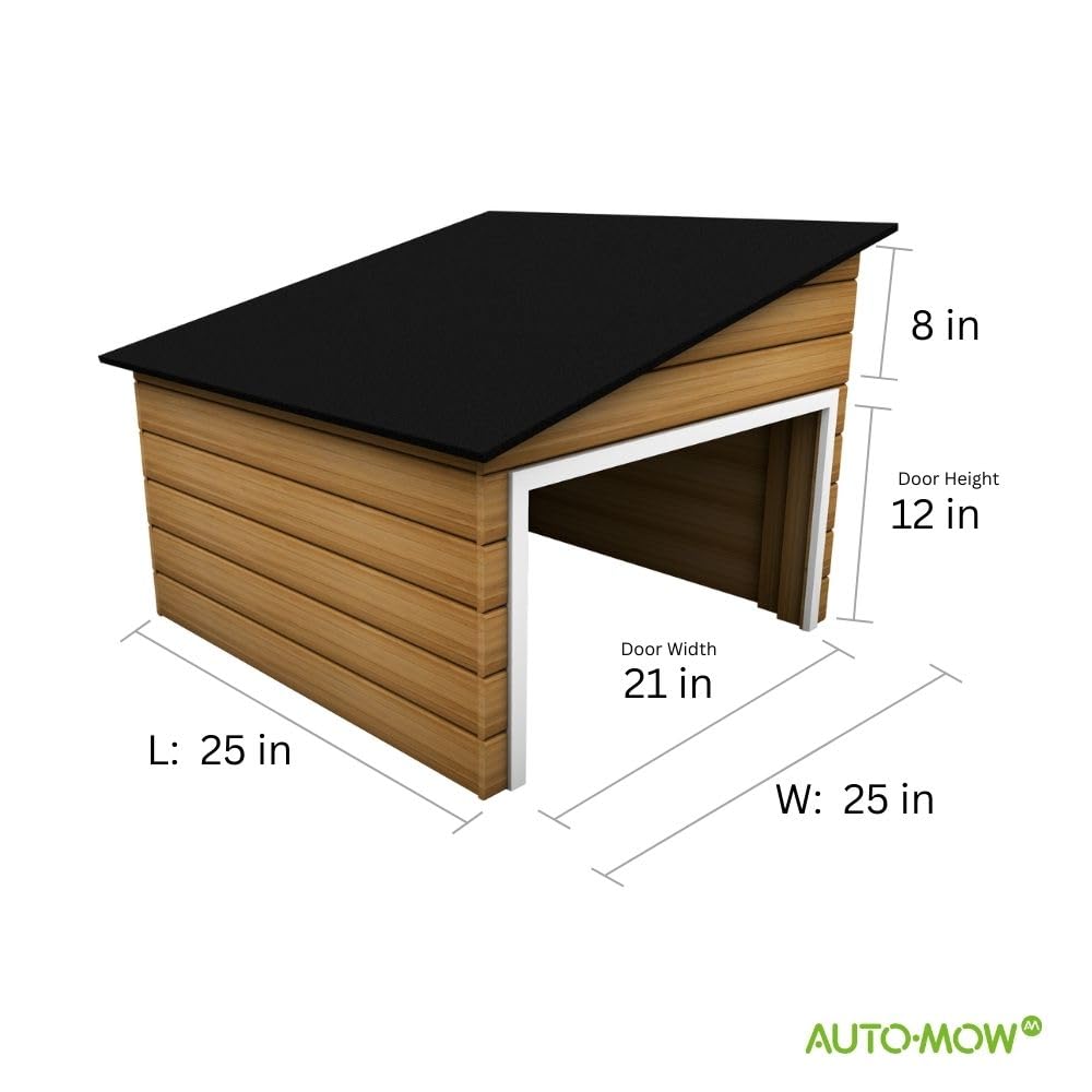Alpine 25x25x20 Inch Lawn Mower Storage Shed - Weatherproof Outdoor Garden Tool Organizer for Mowers, Trimmers & Equipment - Perfect for Backyard, Garage & Patio Storage