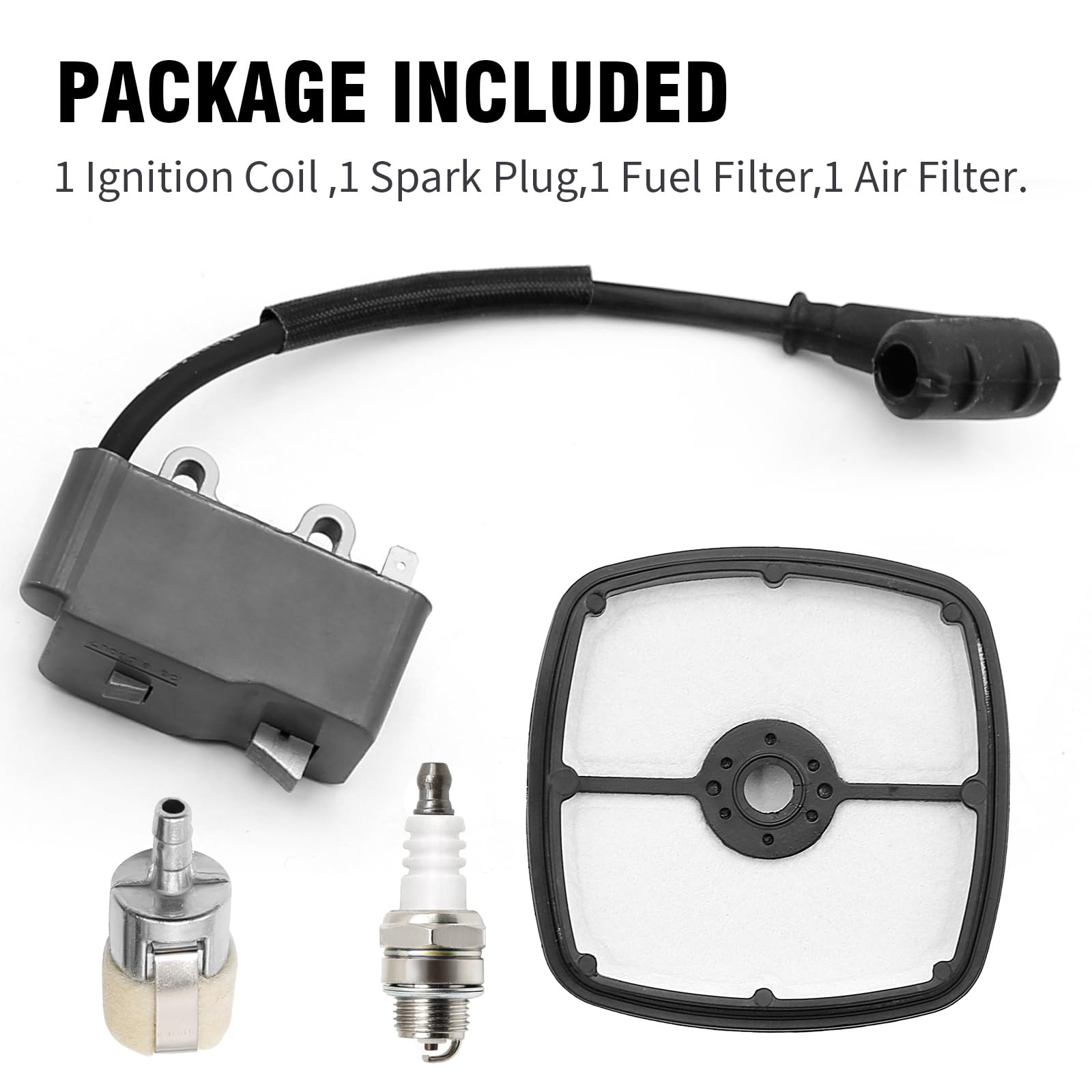 SYOWADA A411000131 Ignition Coil Replacement for Echo Hedge Trimmer SRM225 TC-210 EB212 GT-225 HC-160 HC-180 HC-200 SHC-210 SRM-210 SRM-211 - Compatible with Multiple Echo Trimmer Models - Durable Spark Plug Coil for Reliable Performance - Perfect for Lawn Care, Landscaping & Garden Maintenance