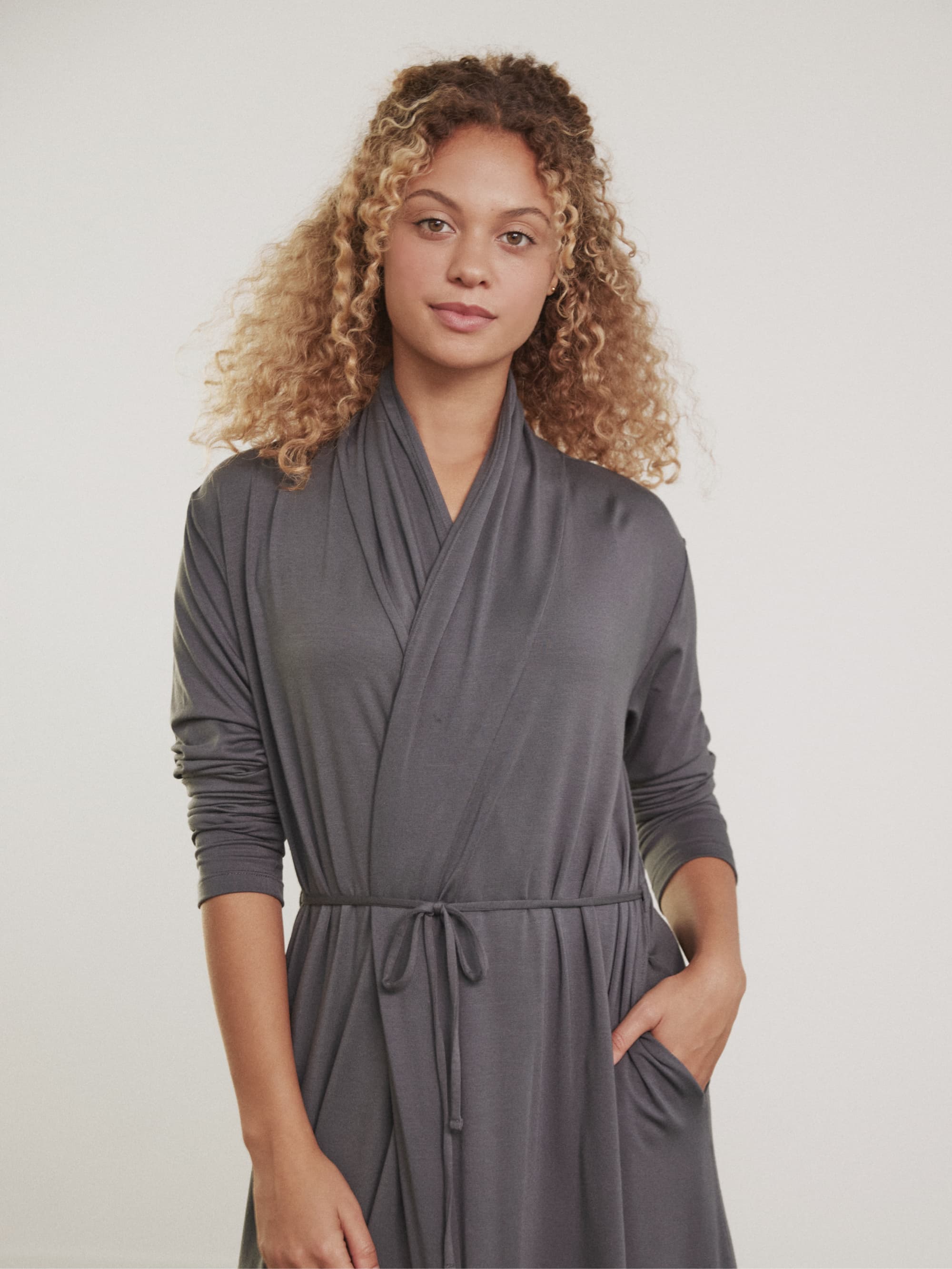 Luxury Modal Long Robe for Women - Soft & Breathable Kimono Style Bathrobe - Perfect for Spa, Lounge & Home Relaxation