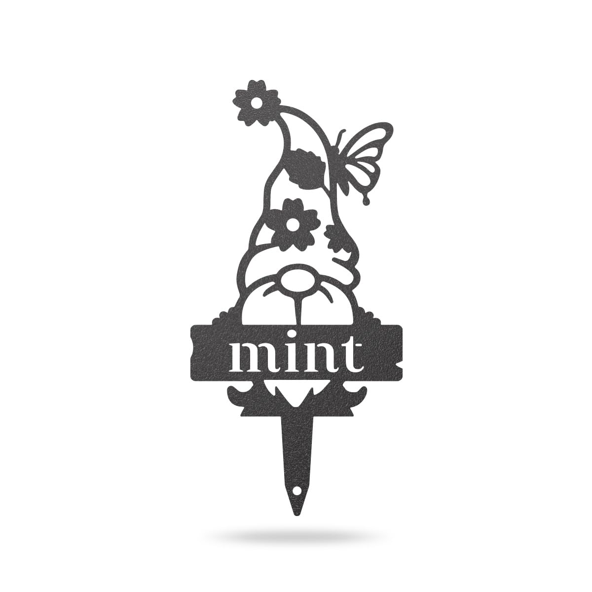 RealSteel Brand Metal Gnome Plant Markers - Durable Outdoor Garden Labels & Vegetable Plant Tags, Rust-Proof Yard Stakes for Gardening - Perfect Gardening Gift & Outdoor Decor (Mint Green) - Ideal for Vegetable Gardens, Herb Planters & Backyard Landscaping