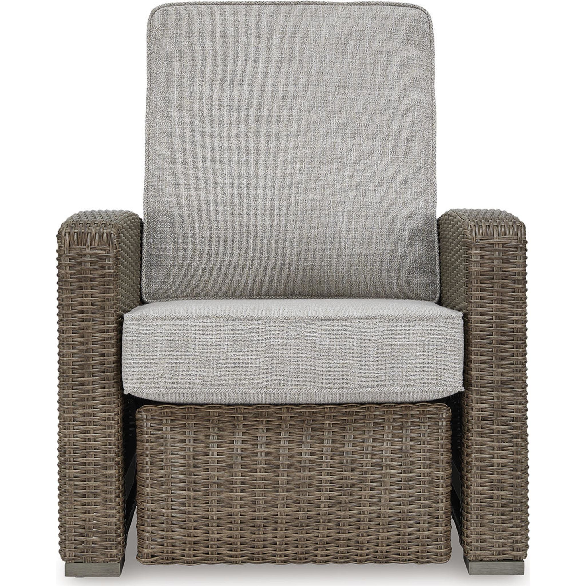 Beachcroft Outdoor Recliner Chair - Adjustable Patio Lounge Chair with Cushion, Waterproof & UV Resistant - Perfect for Poolside, Backyard, Beach Relaxation