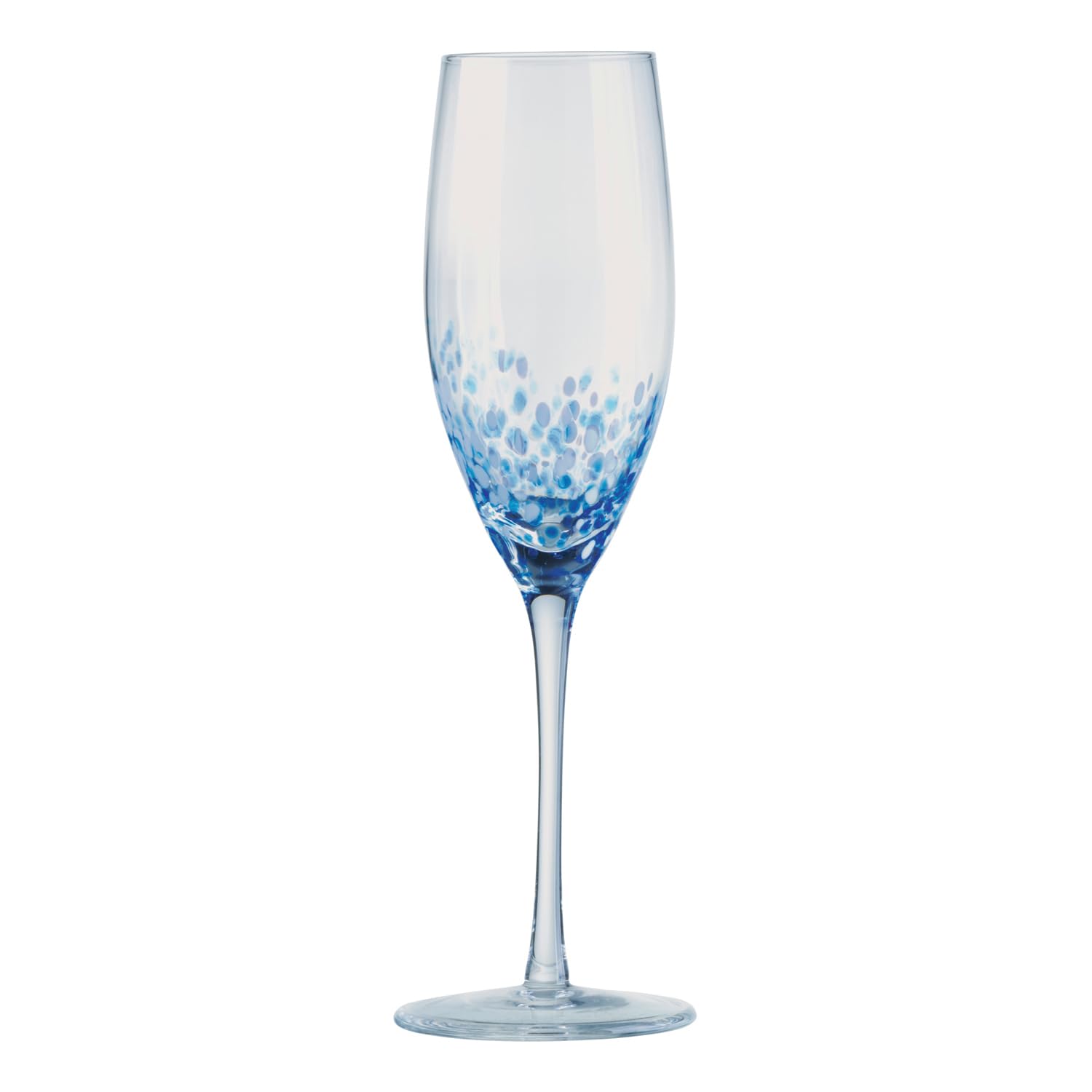 Speckle Champagne Flutes Set of 4 - 250ml Multicolored Crystal Glasses | Perfect for Engagement Gifts, Wedding Toasts & Anniversary Celebrations | Elegant Drinkware for Parties & Special Occasions