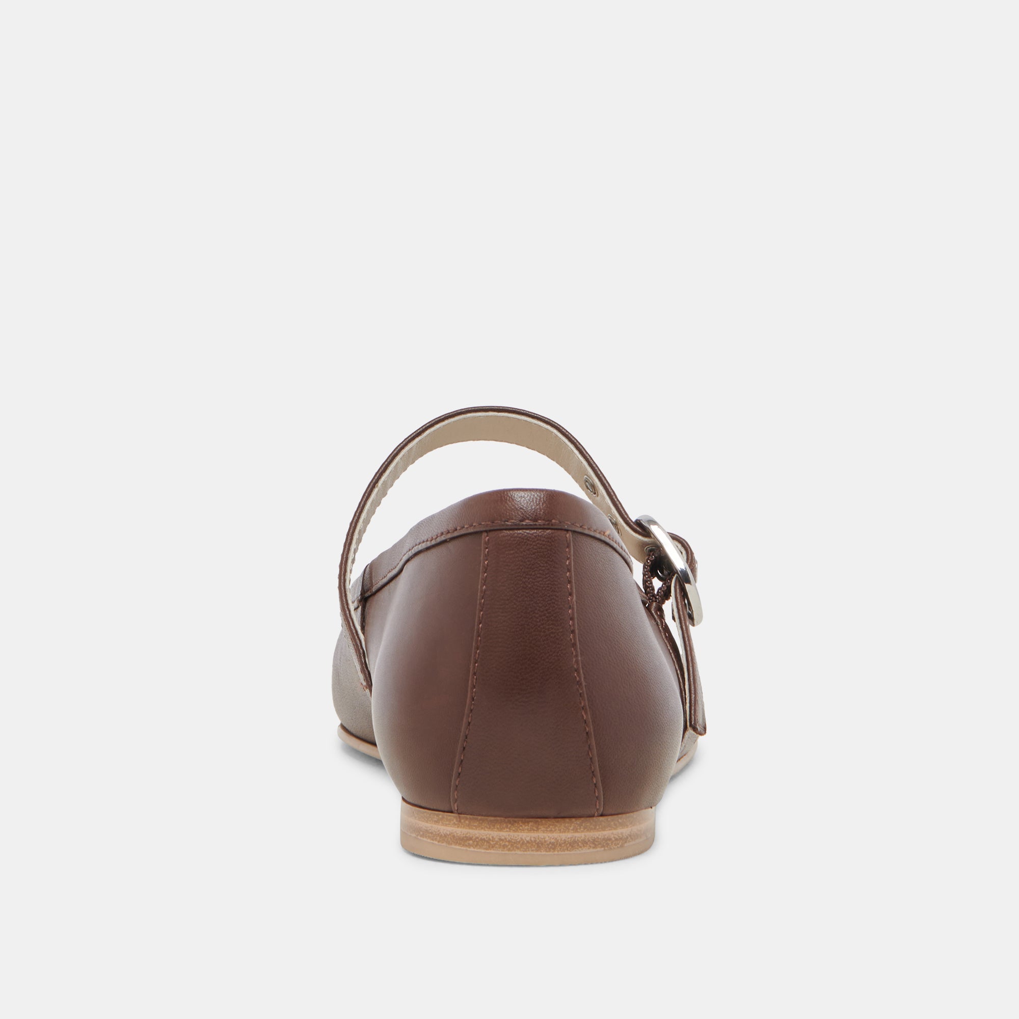 RODNI Women's Ballet Flats - Genuine DK Brown Leather Comfortable Slip-On Shoes for Work, Casual & Everyday Wear