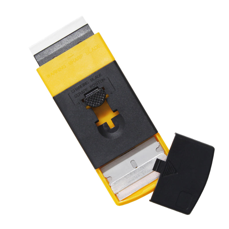 Ettore Pocket Scraper - Compact Stainless Steel Window & Surface Cleaning Tool for Home, Kitchen, Bathroom & Auto Glass - Perfect for Removing Stickers, Paint & Grime