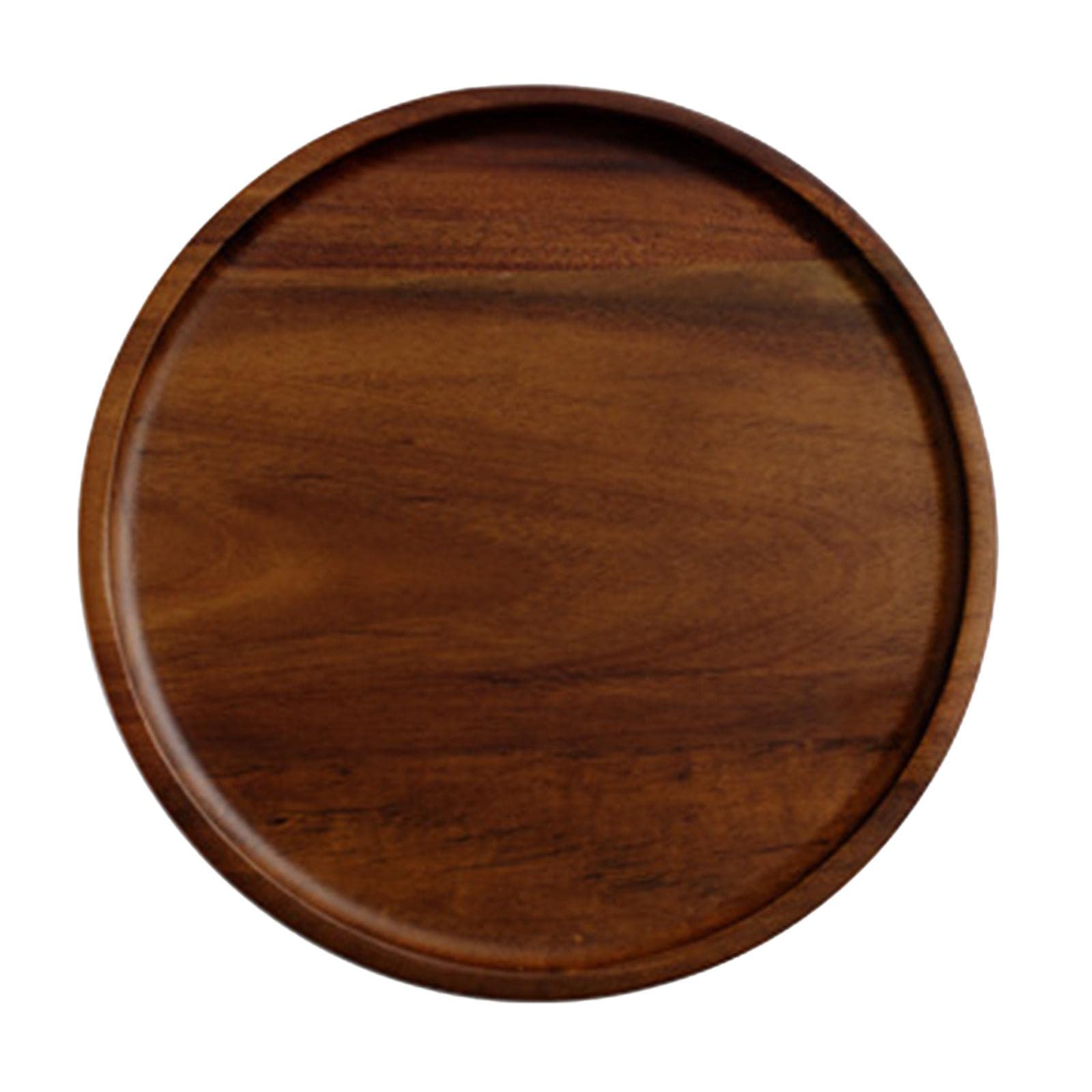 MagiDeal 8 Inch Round Breakfast Bread Serving Tray - Smooth Washable Kitchen Tableware for Milk, Tea & Coffee - Perfect for Breakfast, Brunch, and Afternoon Tea Parties