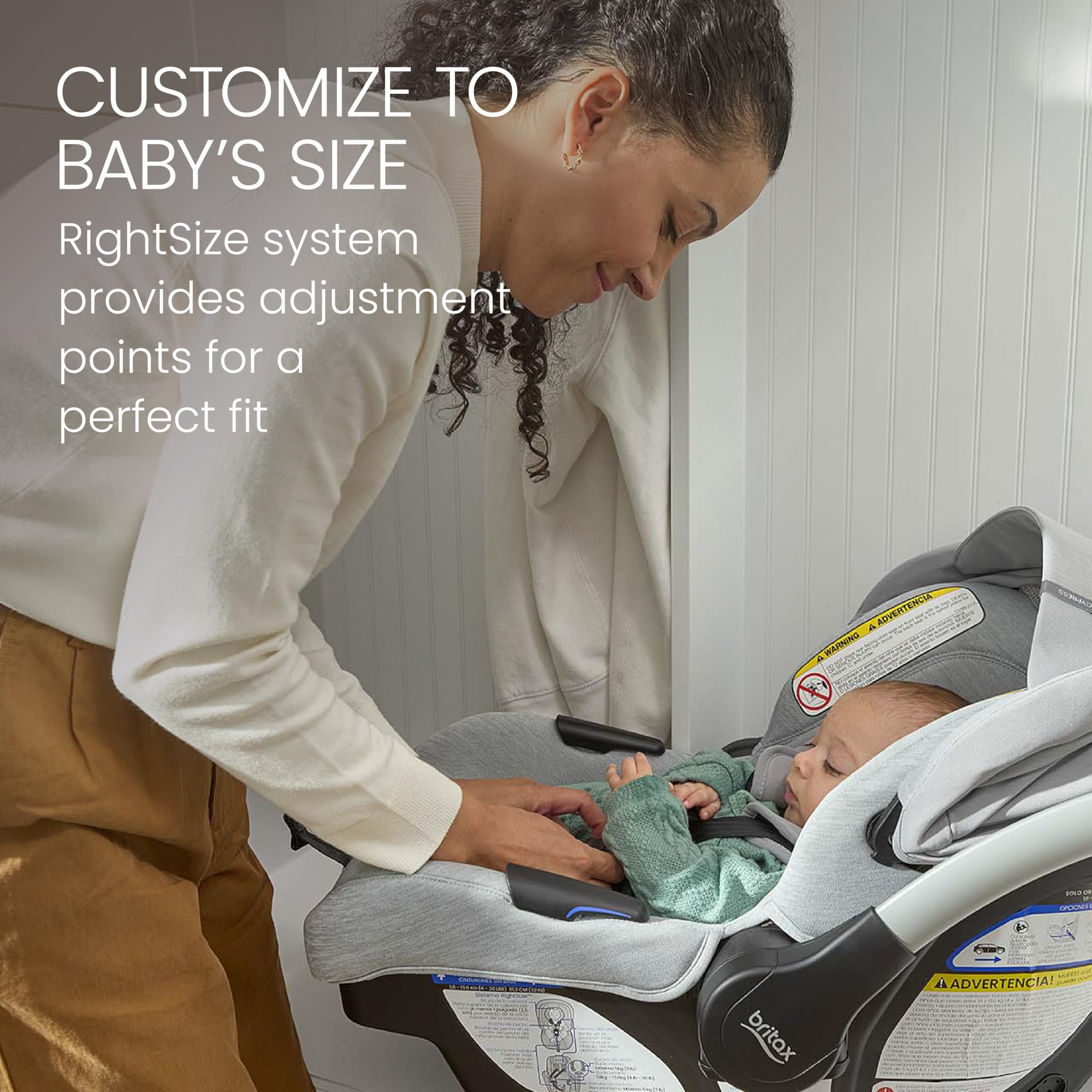 Britax Cypress Infant Car Seat - Rear Facing Baby Car Seat with Alpine Base & ClickTight Installation | Premium Soft Fabrics in Ponte Stone | Safe & Comfortable for Newborns to Toddlers | Perfect for Daily Commutes, Road Trips & Family Travel