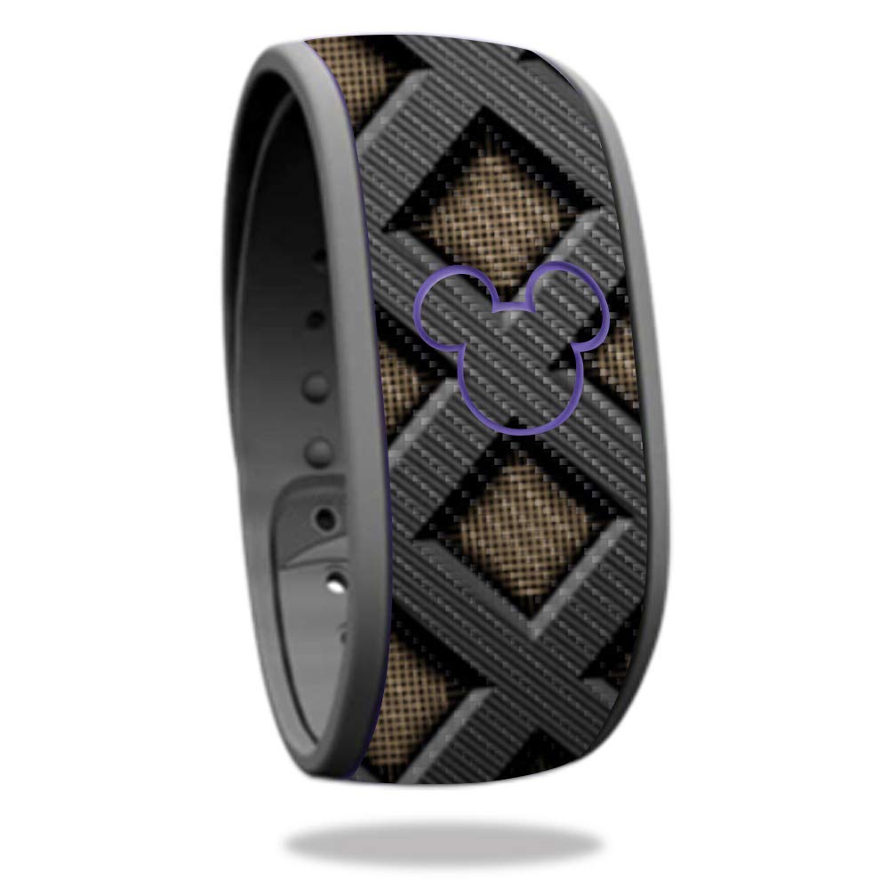 Premium Carbon Fiber Skin for Disney MagicBand - Black Matte Protective Cover | Durable, Scratch-Resistant & Easy to Apply | Made in USA | Perfect for Theme Parks, Travel & Collectors