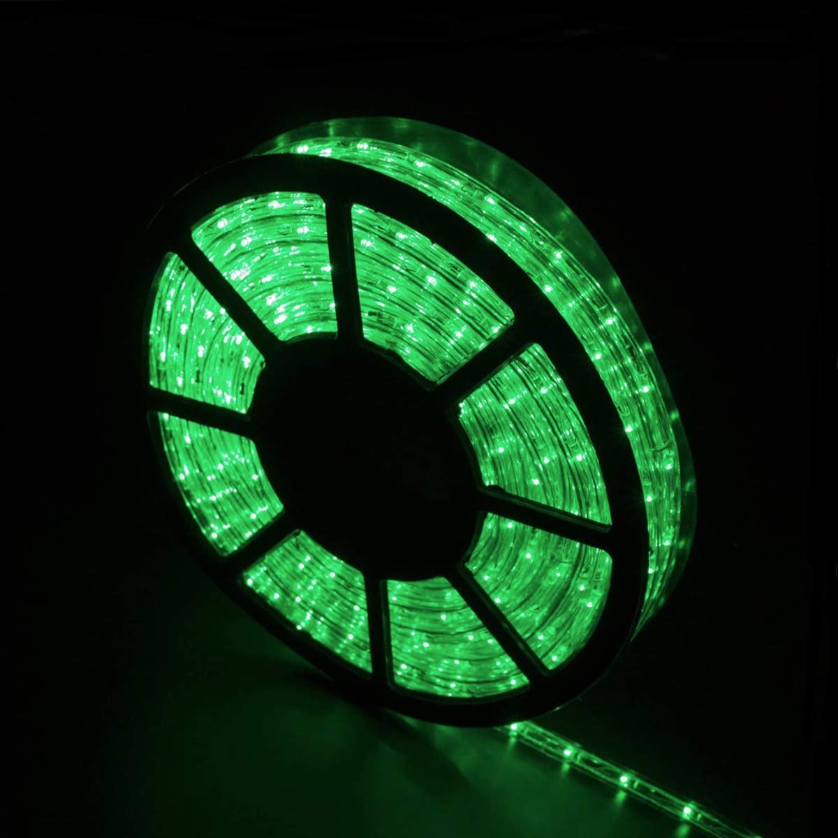 50ft Green LED Rope Lights Outdoor Waterproof, Super Bright Flexible LED Strip Lights for Garden, Patio, Landscape, Yard, Christmas, Party, Wedding, Bedroom Decor