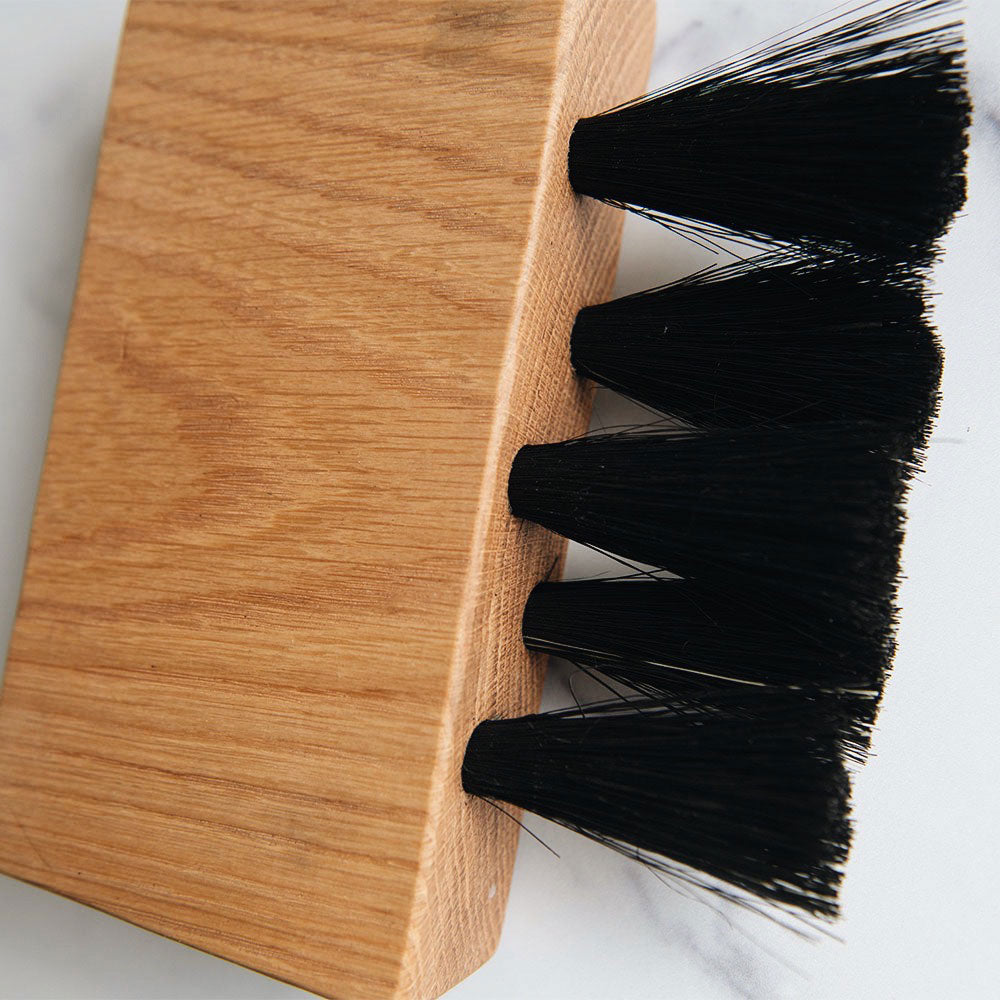MT0994 Large Wooden Counter Brush - Heavy Duty Kitchen & Bar Cleaning Tool for Countertops, Tables & Surfaces