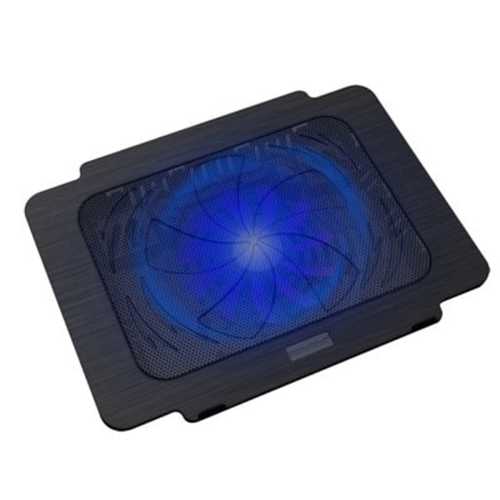 CoolCold K16 Laptop Cooling Pad with Quiet USB Fan - Portable Notebook Cooler for Gaming, Office & Home Use to Prevent Overheating