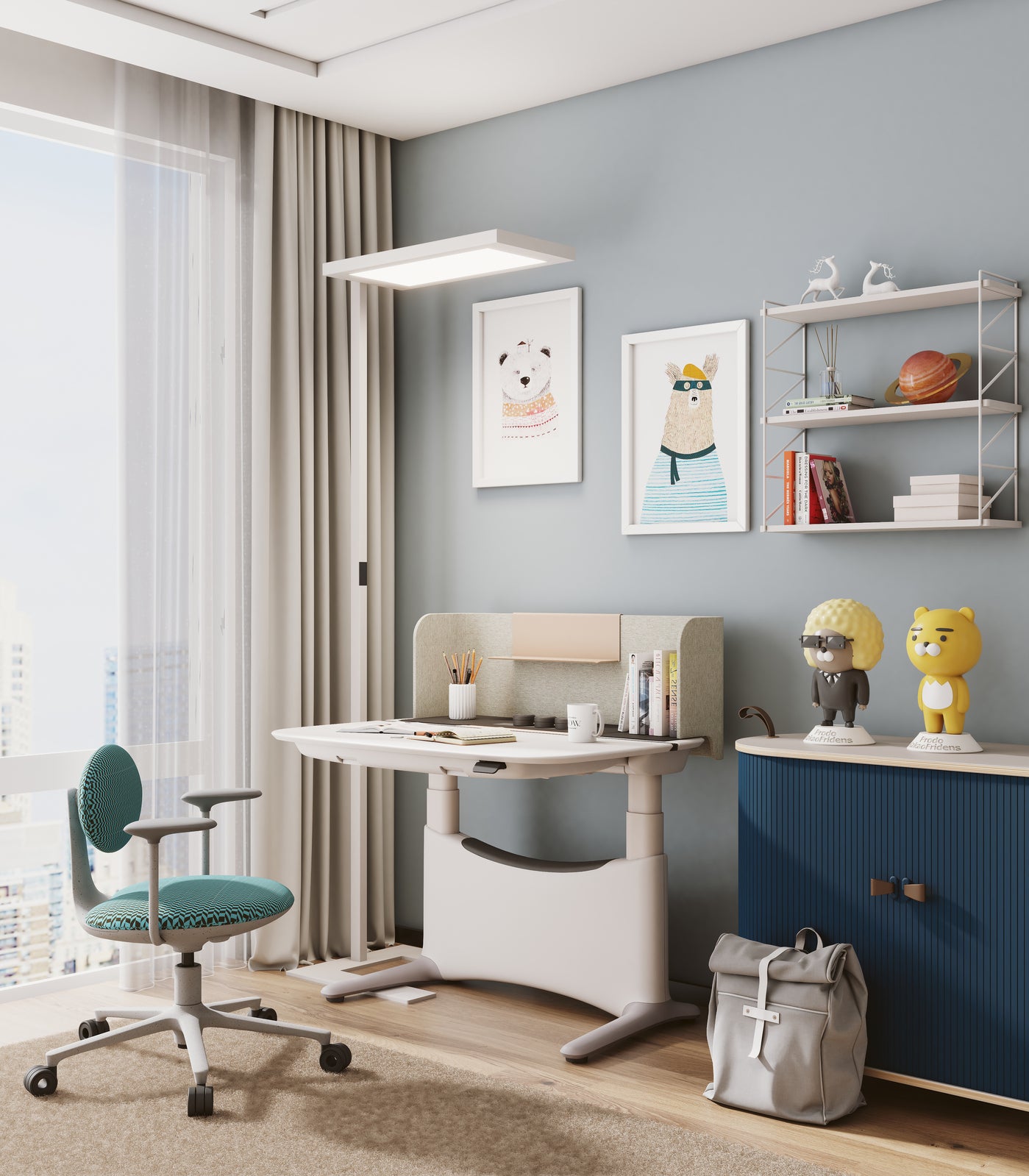 1.2m UFOU UPON Electric Standing Desk - Height Adjustable Motorized Sit Stand Workstation for Home & Office - Perfect for Ergonomics, Remote Work & Productivity