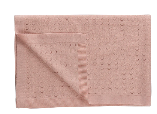 KIPP Zig Zag Pointelle Knit Blanket - Soft & Cozy Throw Blanket for Couch, Bed, Sofa - Perfect for Home Decor, Gifts & Winter Warmth (One Size)