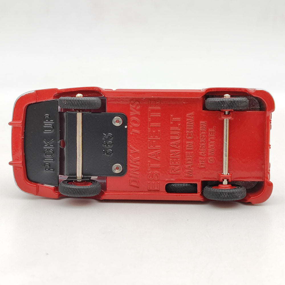 DeAgostini Dinky Toys 564 563 Red Miroitier Estafette Renault Cabine Vitree Diecast Model Car - 1:43 Scale Vintage Collectible Vehicle for Display & Gift Giving