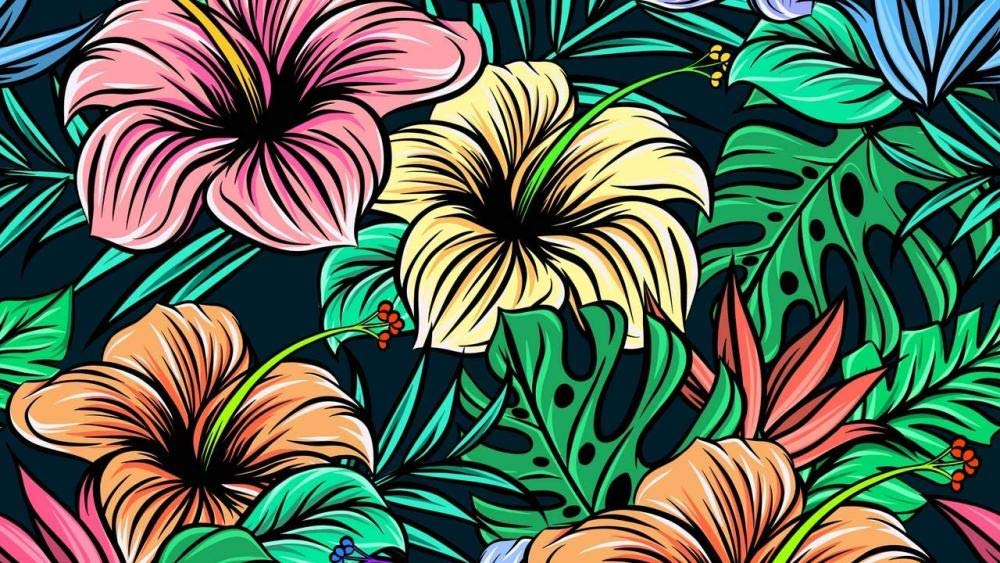 4000-Piece Jigsaw Puzzle for Adults & Kids - Abstract Green Leaf Red Flower Wooden Puzzle (14.8×105cm) - Challenging DIY Brain Teaser for Family Game Night & Home Decor