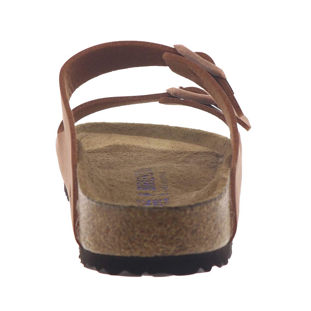 Birkenstock Arizona Birko-Flor Soft Footbed Sandals - Unisex Adult Mules in Brown (UK Men 8 / UK Women 9) - Comfortable Slip-On Shoes for Casual Wear, Beach & Summer Outfits