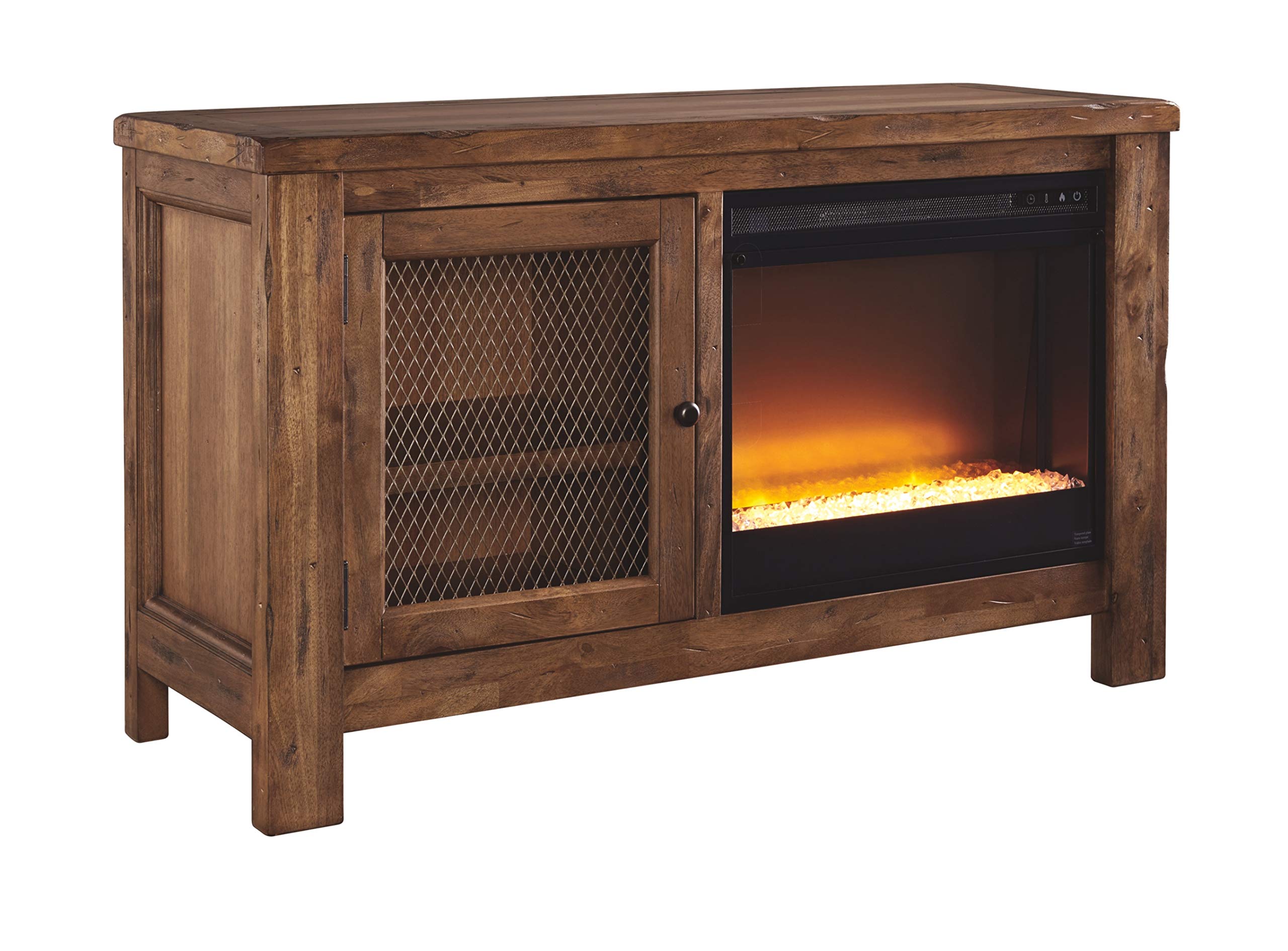 Signature Design by Ashley Large Black Infrared Fireplace Insert - Perfect for Living Rooms, Bedrooms & Home Entertainment Spaces