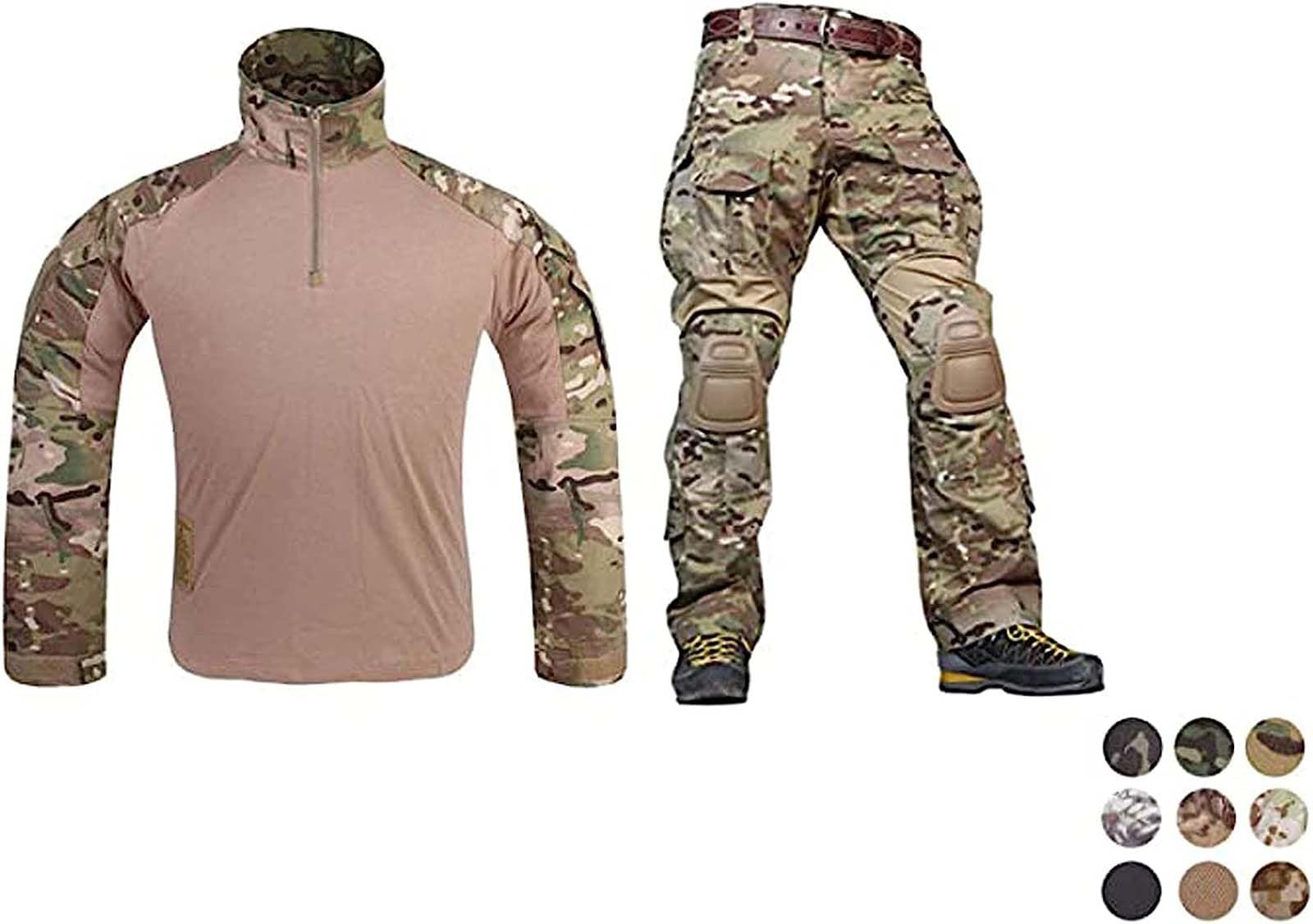 Emerson Airsoft Military BDU Tactical Combat Uniform Gen3 - Shirt & Pants Set for Airsoft, Paintball, and Outdoor Training | Tactical Gear for Military Enthusiasts