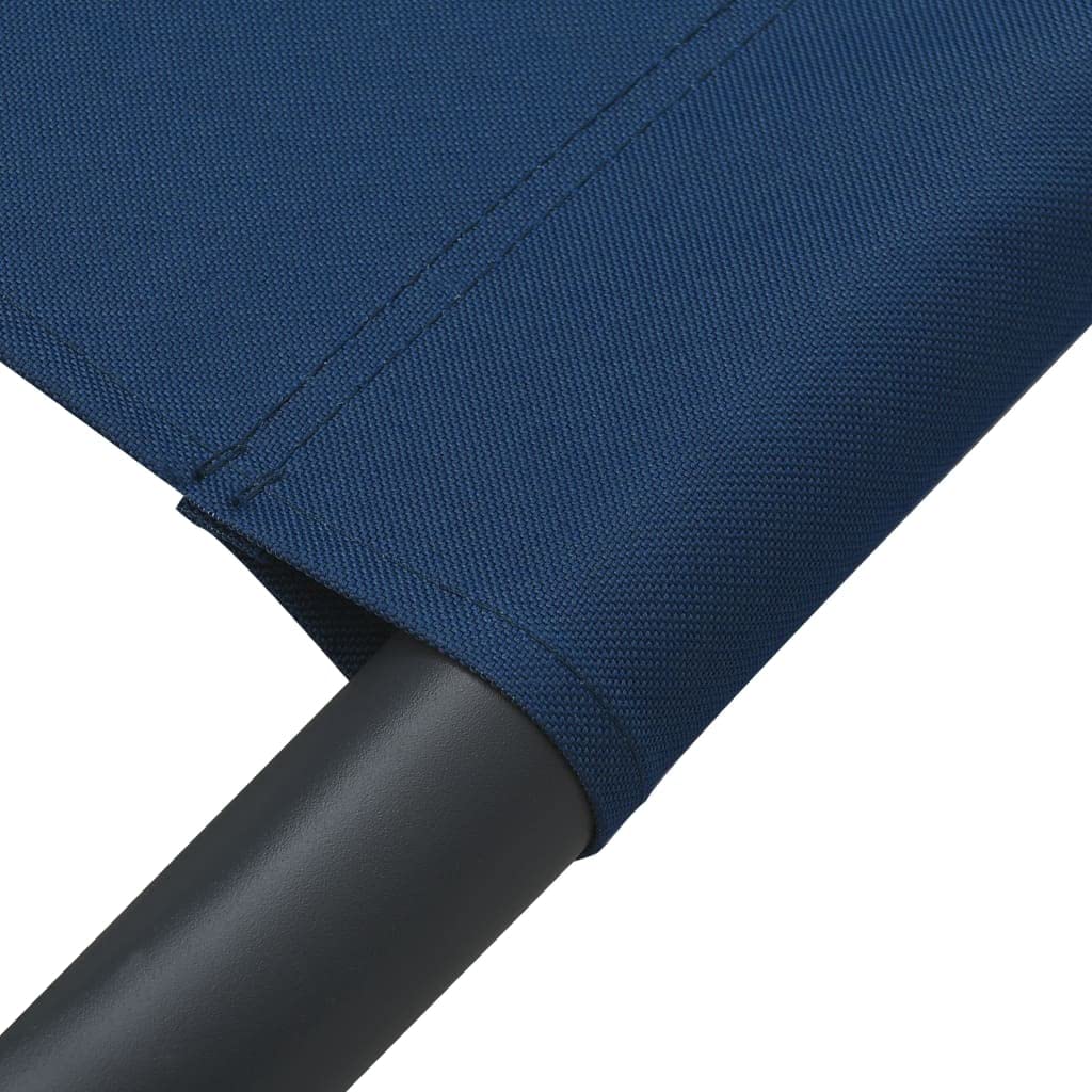CHARMMA Blue Patio Lounge Bed with Canopy & Pillows - 41.5 lbs Outdoor Daybed for Poolside, Garden, or Backyard Relaxation