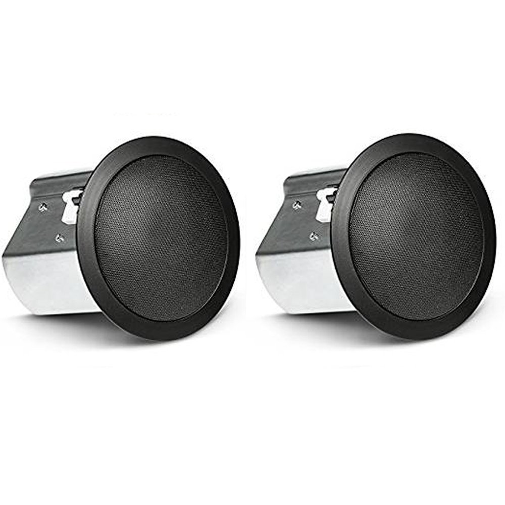 JBL Professional Control 14C/T-BK 4-Inch Coaxial Ceiling Speaker - 2-Way Audio, Black (Pair) - Perfect for Home Theater, Background Music & Commercial Sound Systems