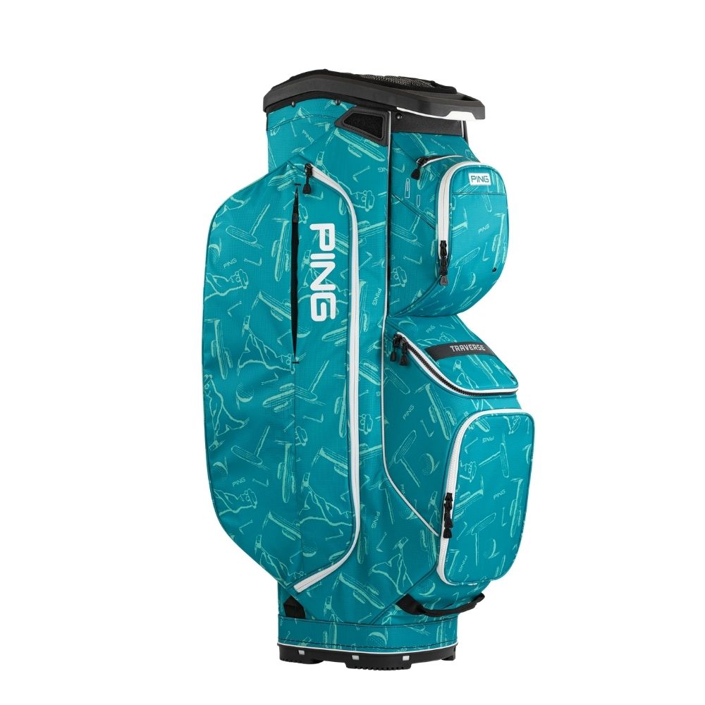 PING 2025 Traverse Cart Golf Bag - Lightweight & Durable Stand Bag for Men & Women - Perfect for Golf Carts, Tournaments & Range Practice