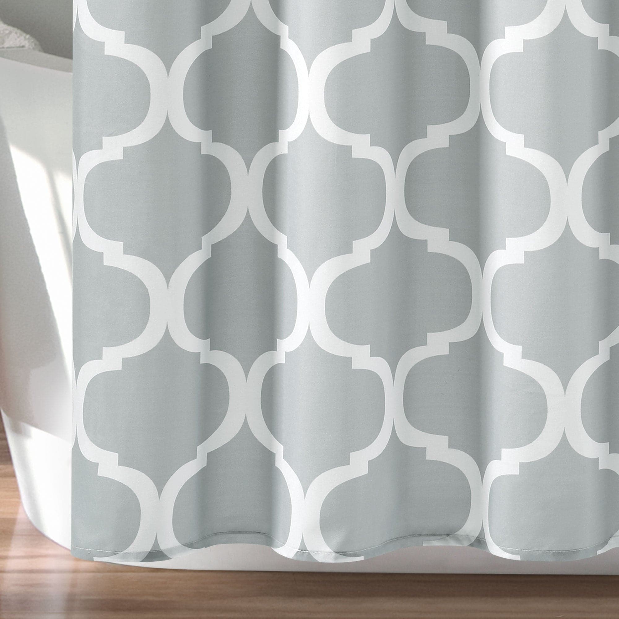 Geo Shower Curtain - Waterproof Bathroom Decor with Modern Geometric Pattern - Perfect for Home, Apartment & Dorm Use