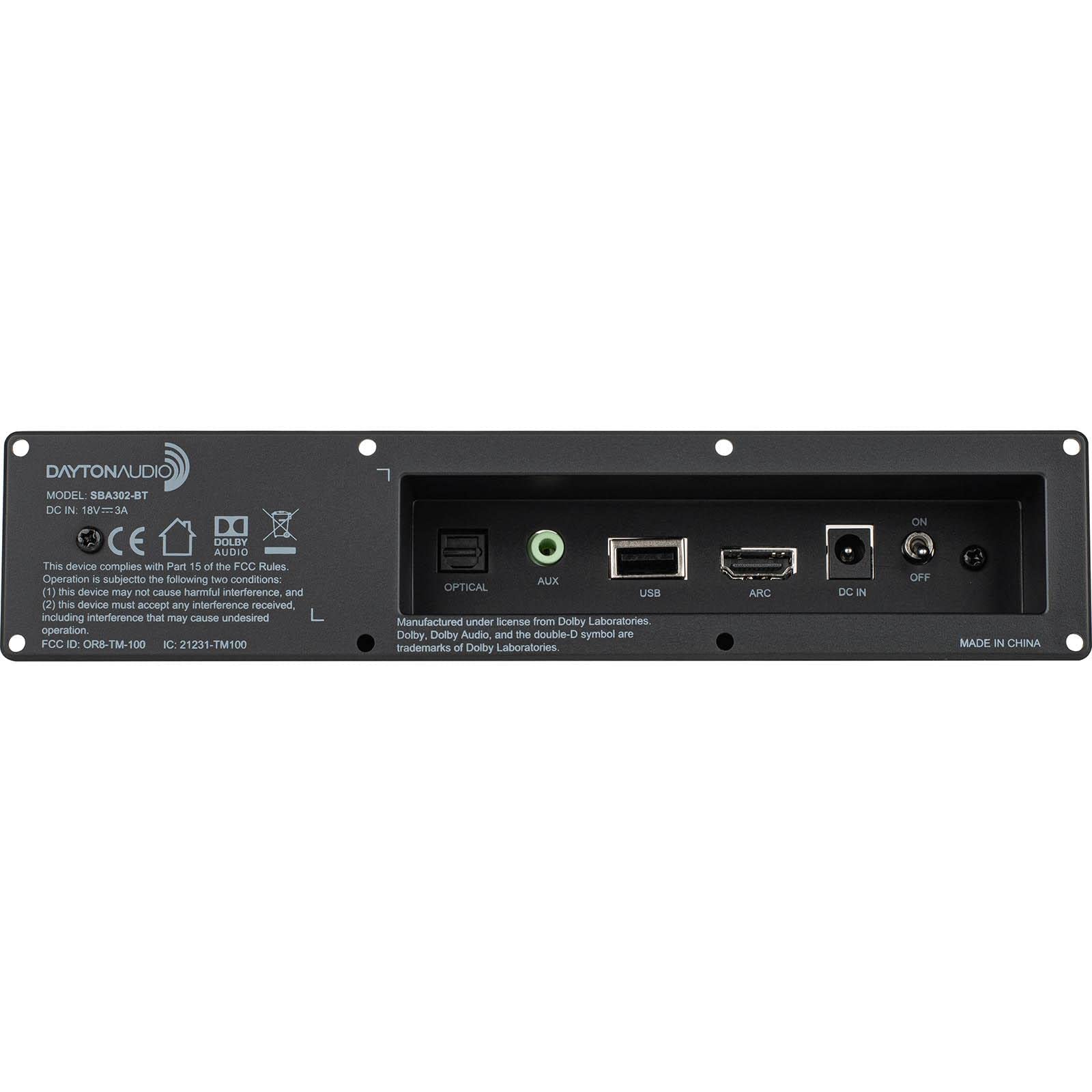 Dayton Audio SBA302-BT Bluetooth Sound Bar Amplifier Kit with IR Remote - Perfect for Home Theater & TV Audio Enhancement