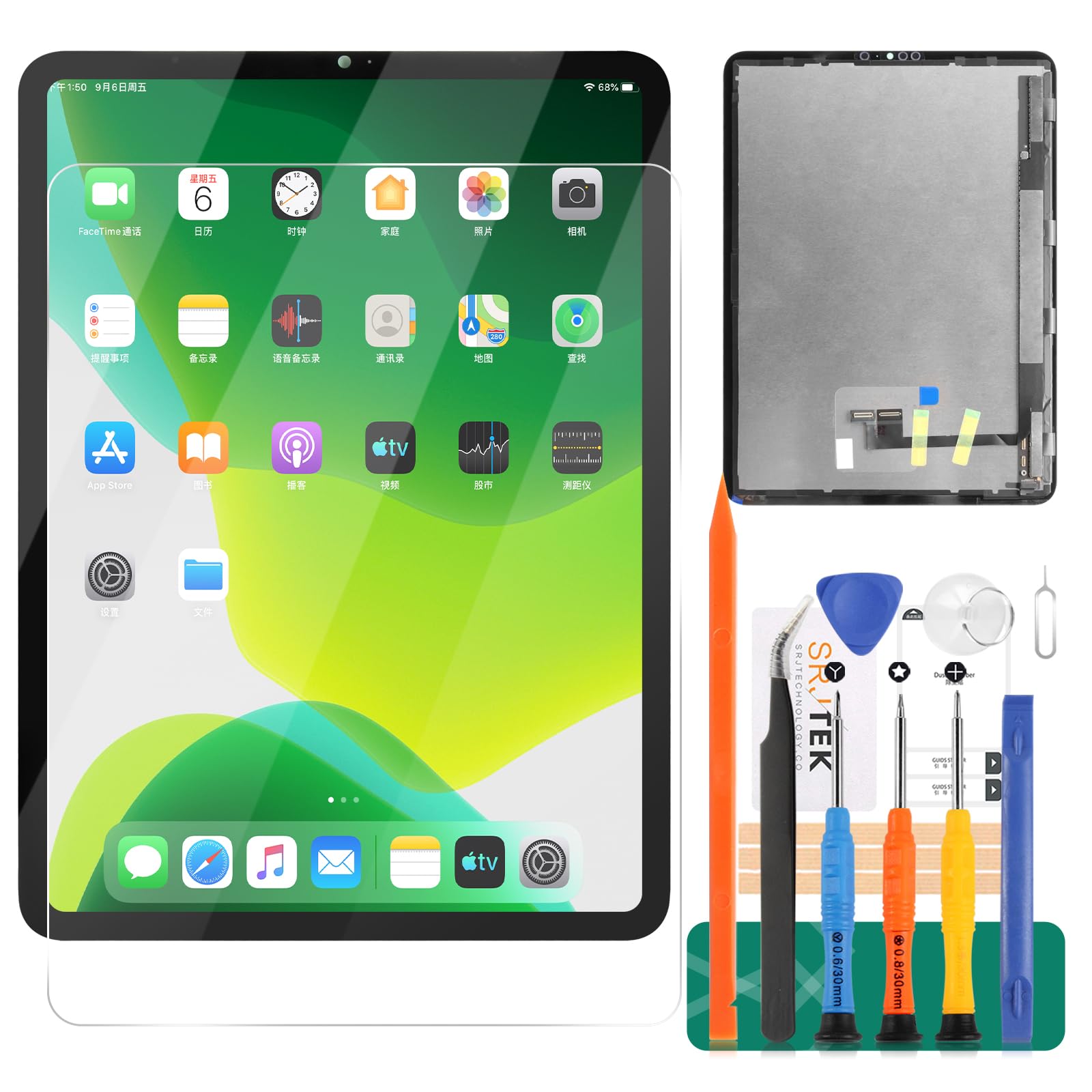 iPad Pro 11 Replacement Screen - 3rd & 4th Gen (2021/2022) LCD Digitizer Touch Display Assembly Repair Kit for Model A2301 A2435 | Perfect for DIY Screen Fix & Professional iPad Pro 11 Repair